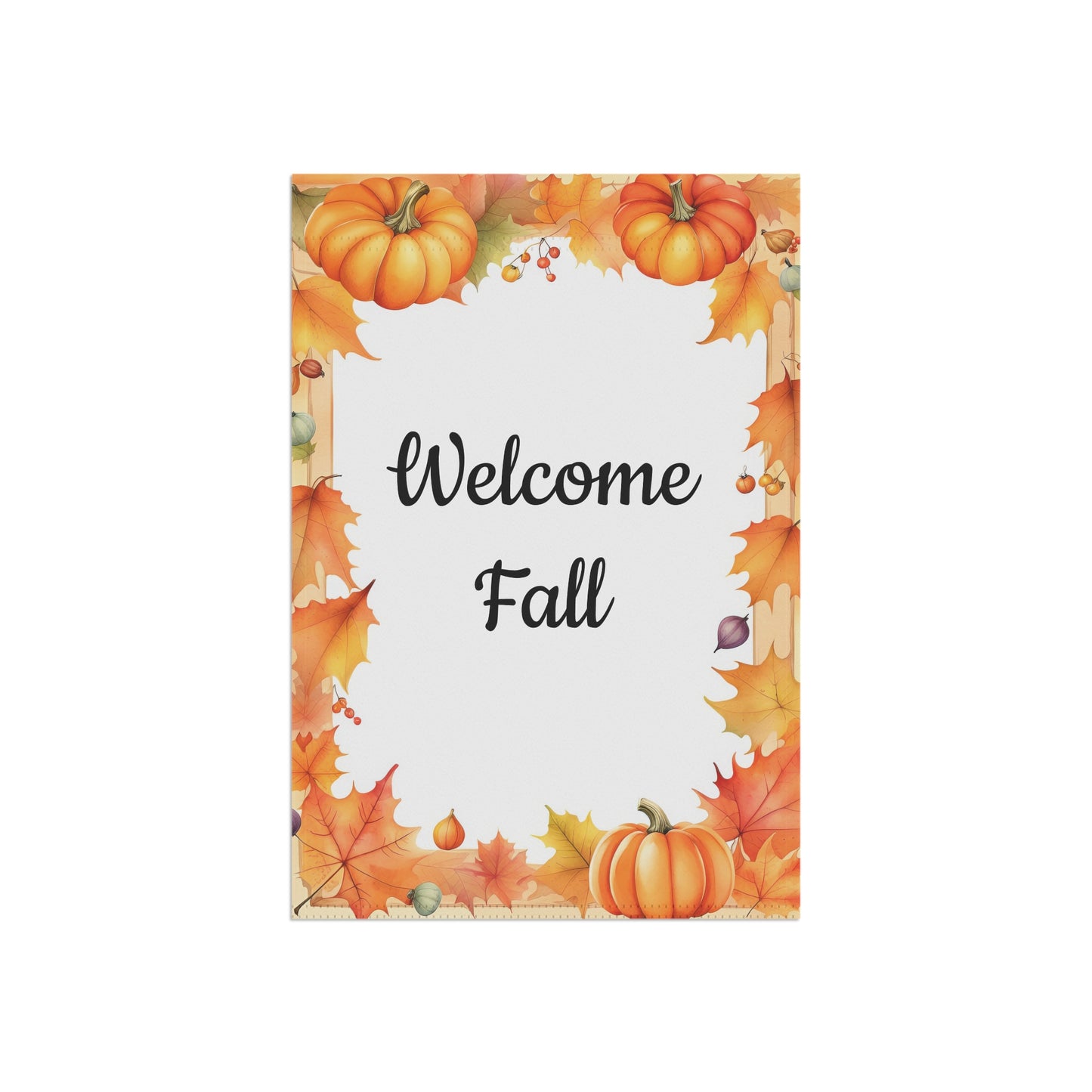 Welcome Fall Garden Flag Autumn Leaves (Copy)