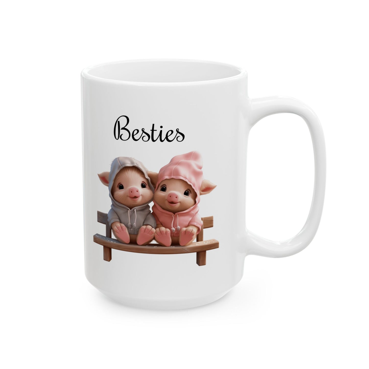 Adorable "Besties" Piglets Coffee Mug