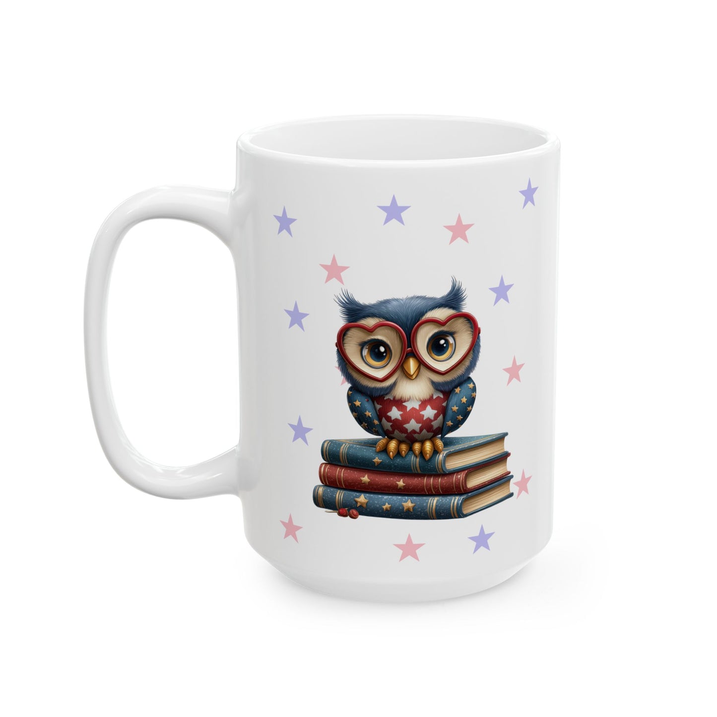 Adorable Patriotic Owl Coffee Mug
