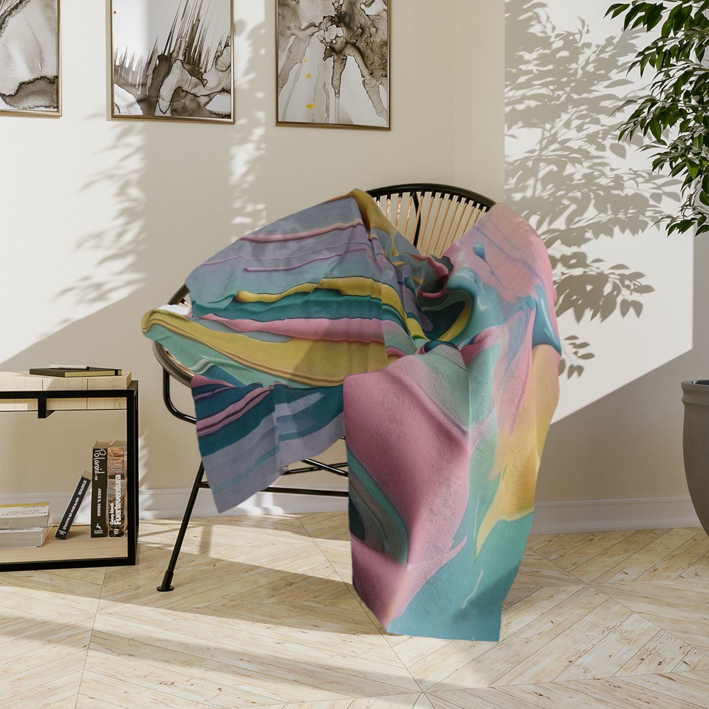 Colorful Dripping Paint Velveteen Blanket