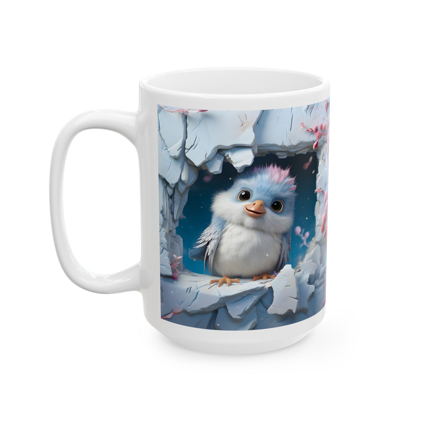 Adorable 3-D Baby Bird Coffee Mug