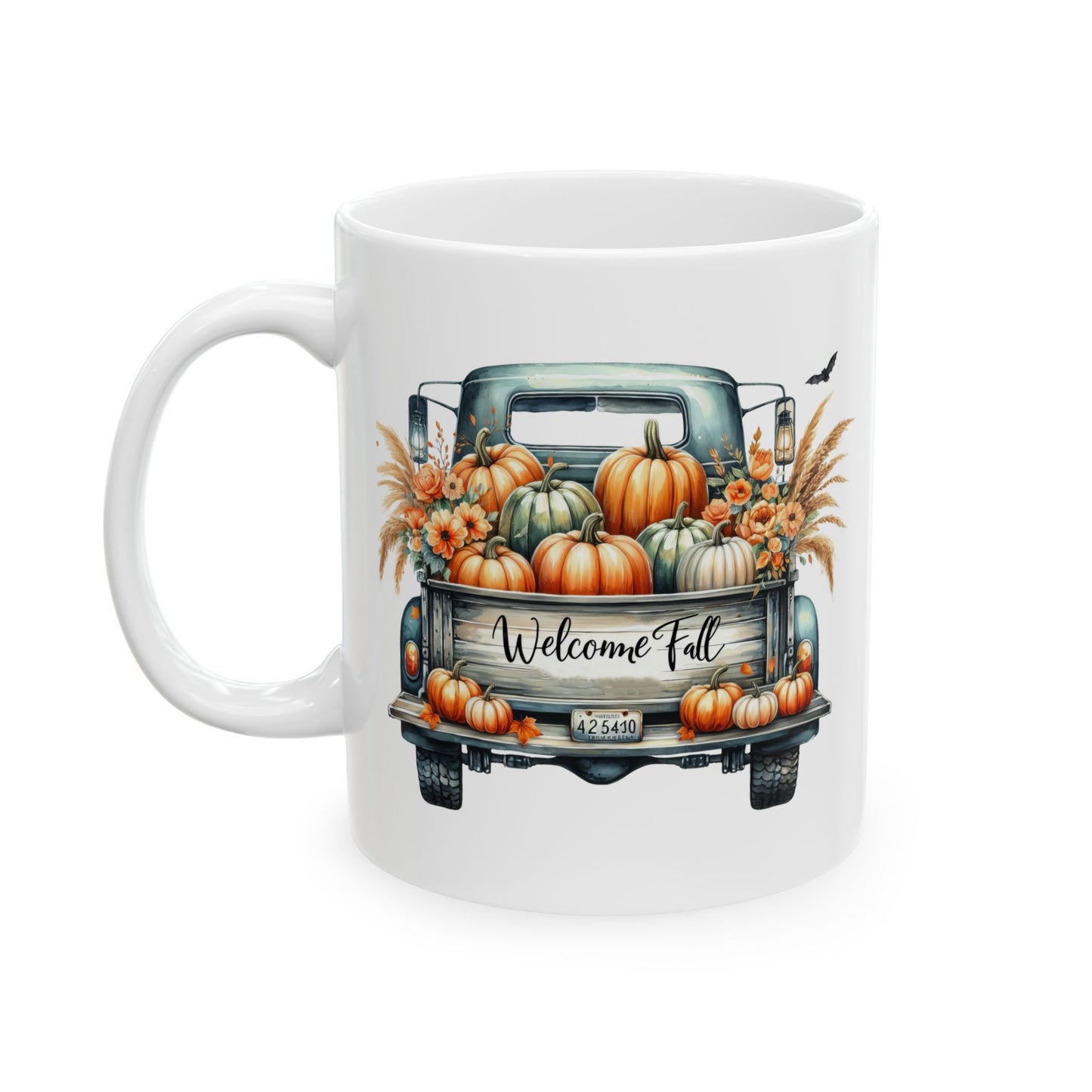 "Welcome Fall" Old Time Truck Coffee Mug