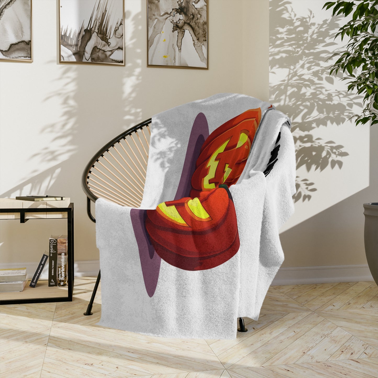 Happy Halloween Pumpkin Family Plush Blanket