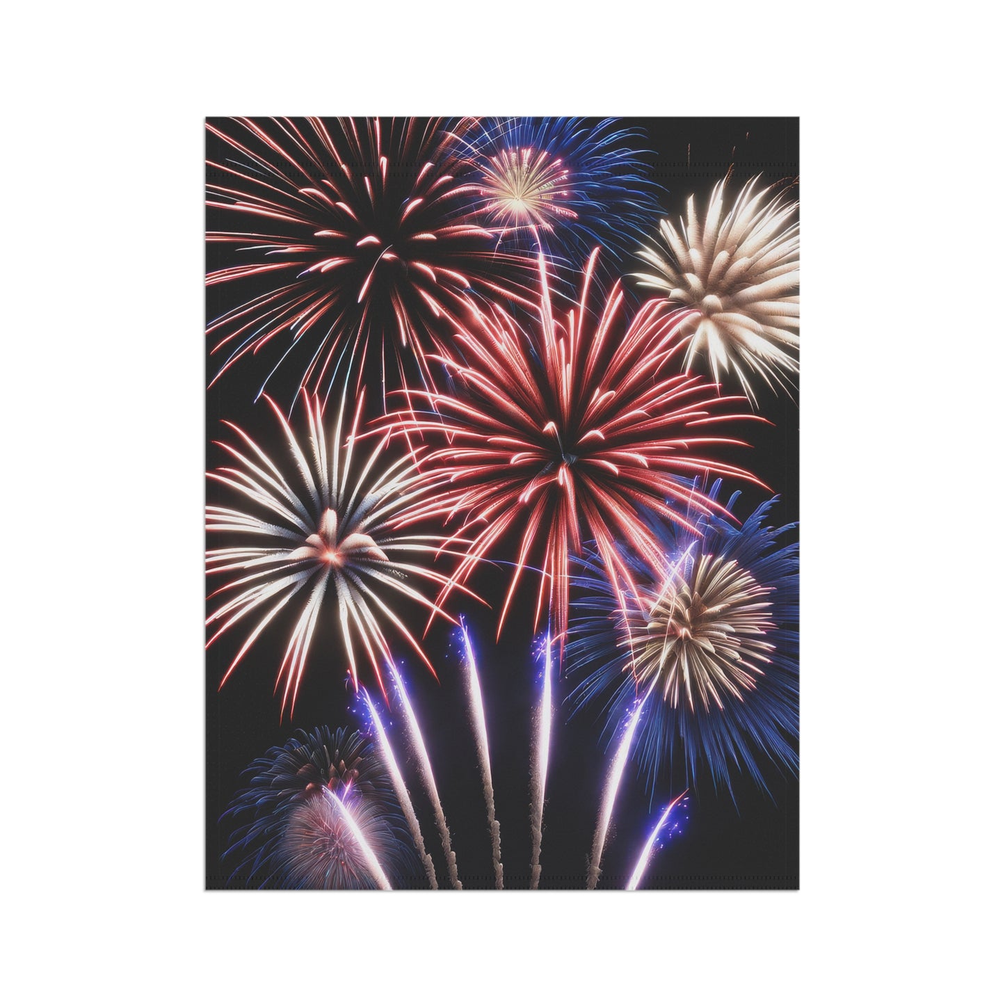 Beautiful Fireworks Garden Flag/House Banner