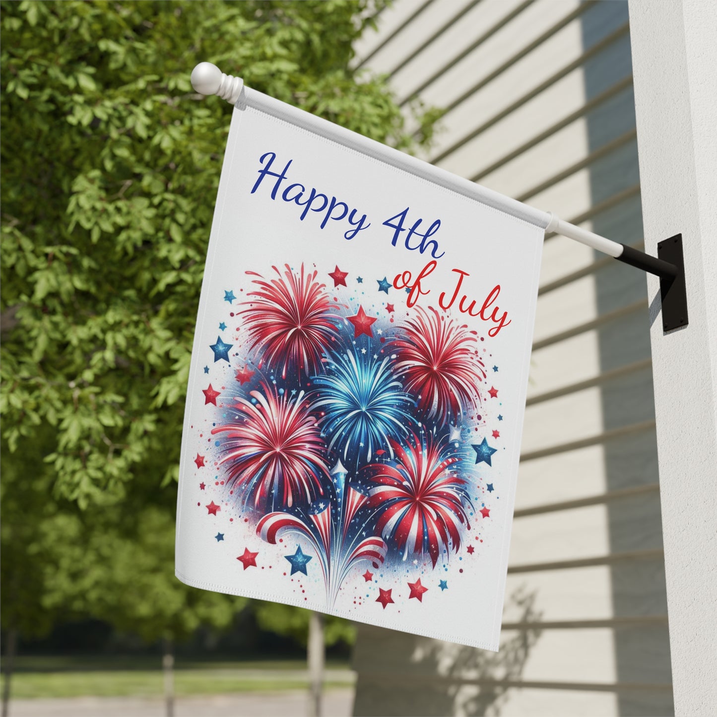 Red, White, and Blue Patriotic Garden Flag