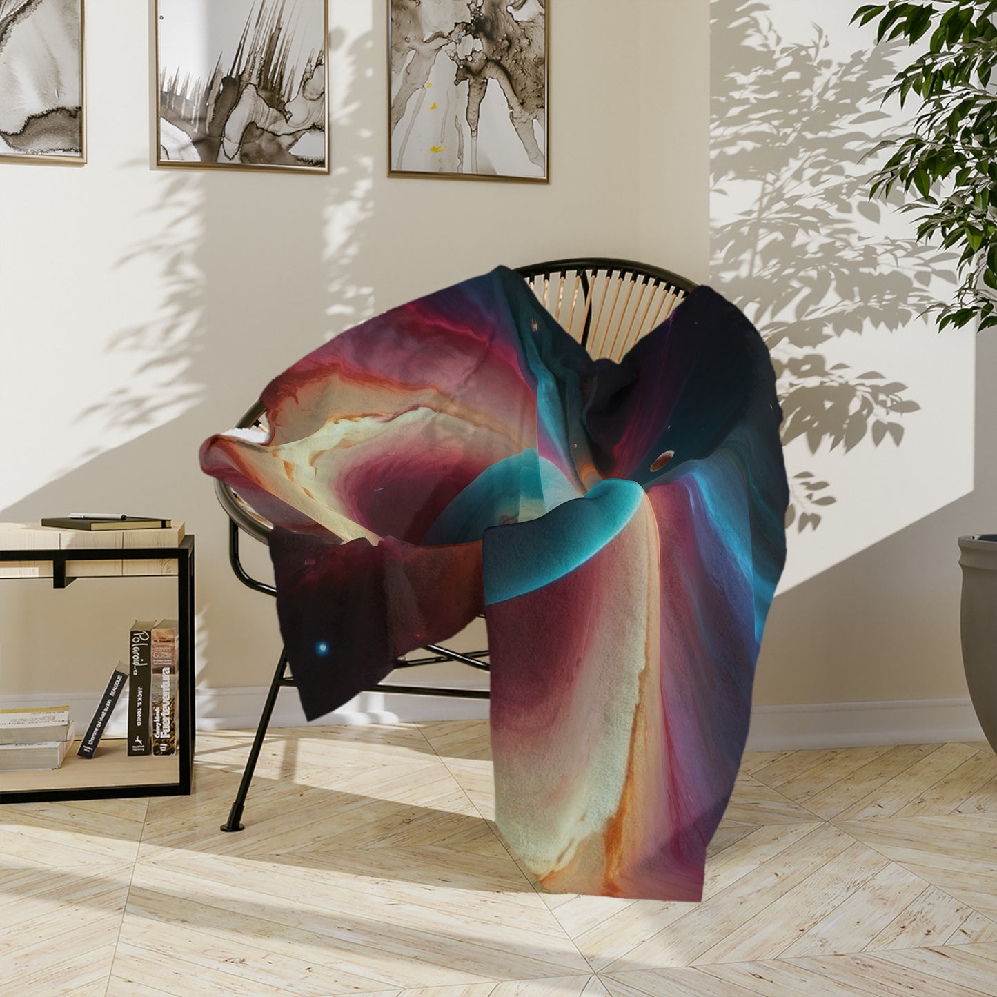 Celestial Orbit Velveteen Blanket