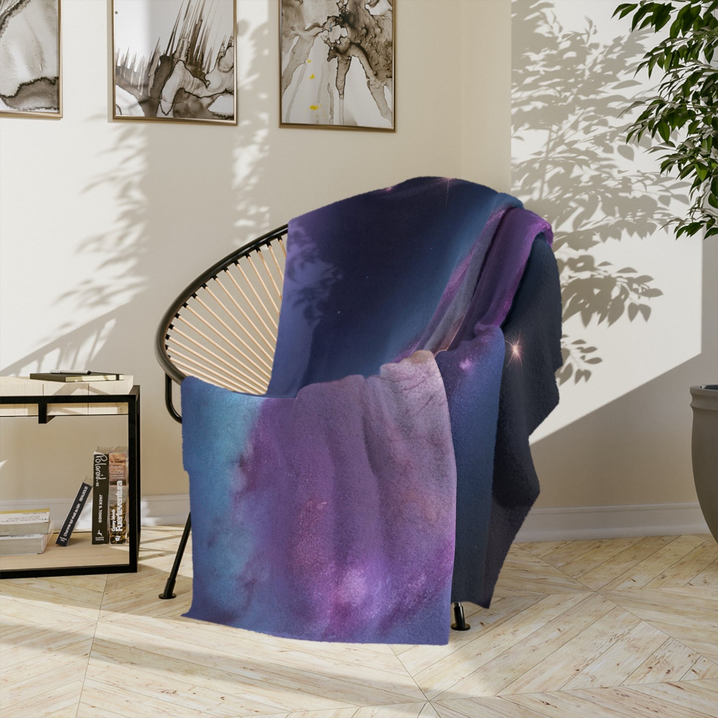 Galactic Spiral Velveteen Blanket