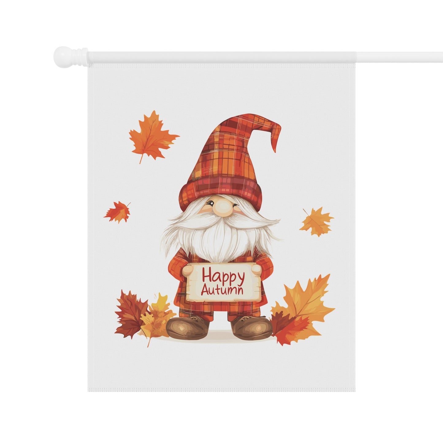 Happy Autumn Gnome Garden Flag