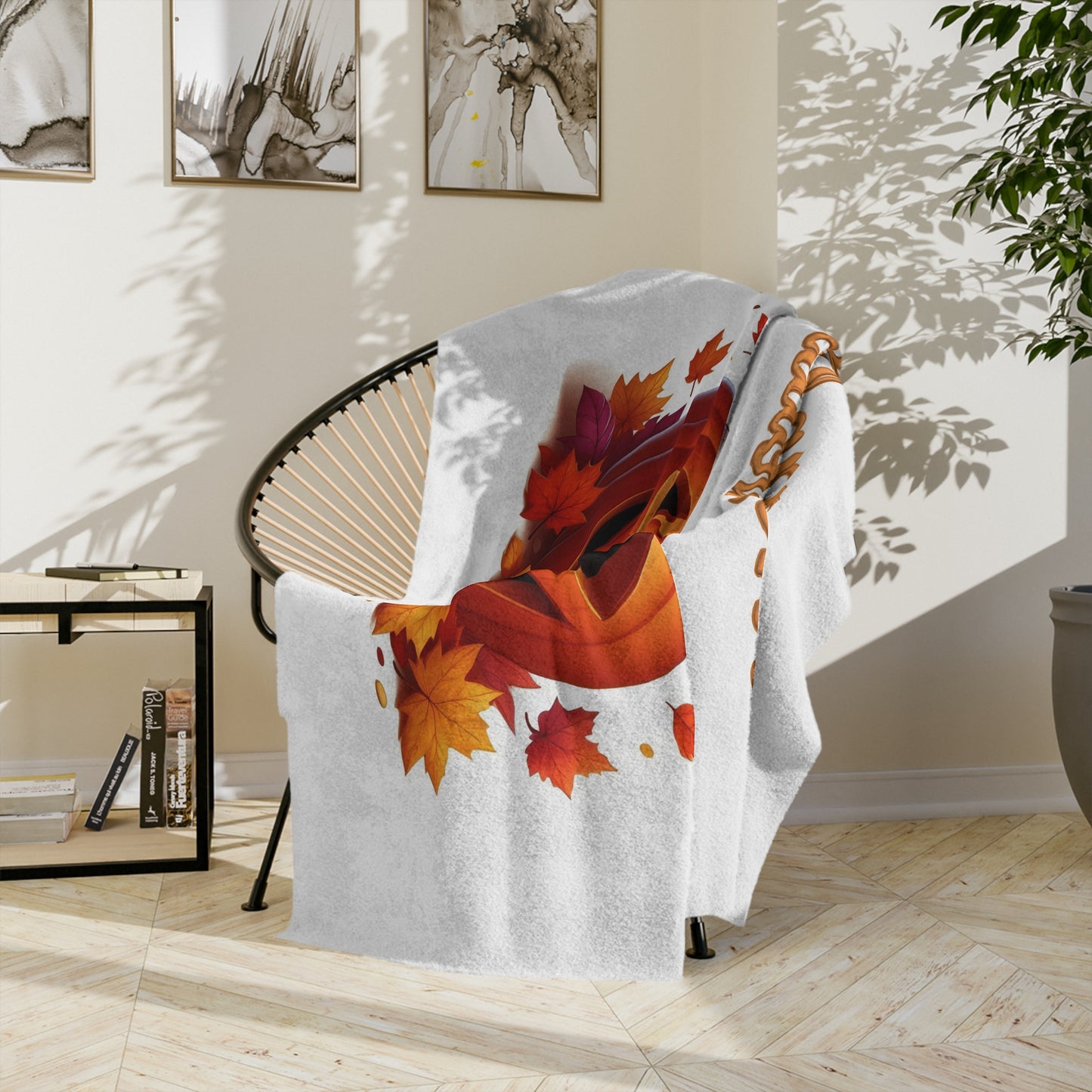 Happy Halloween Ghost Velveteen Blanket