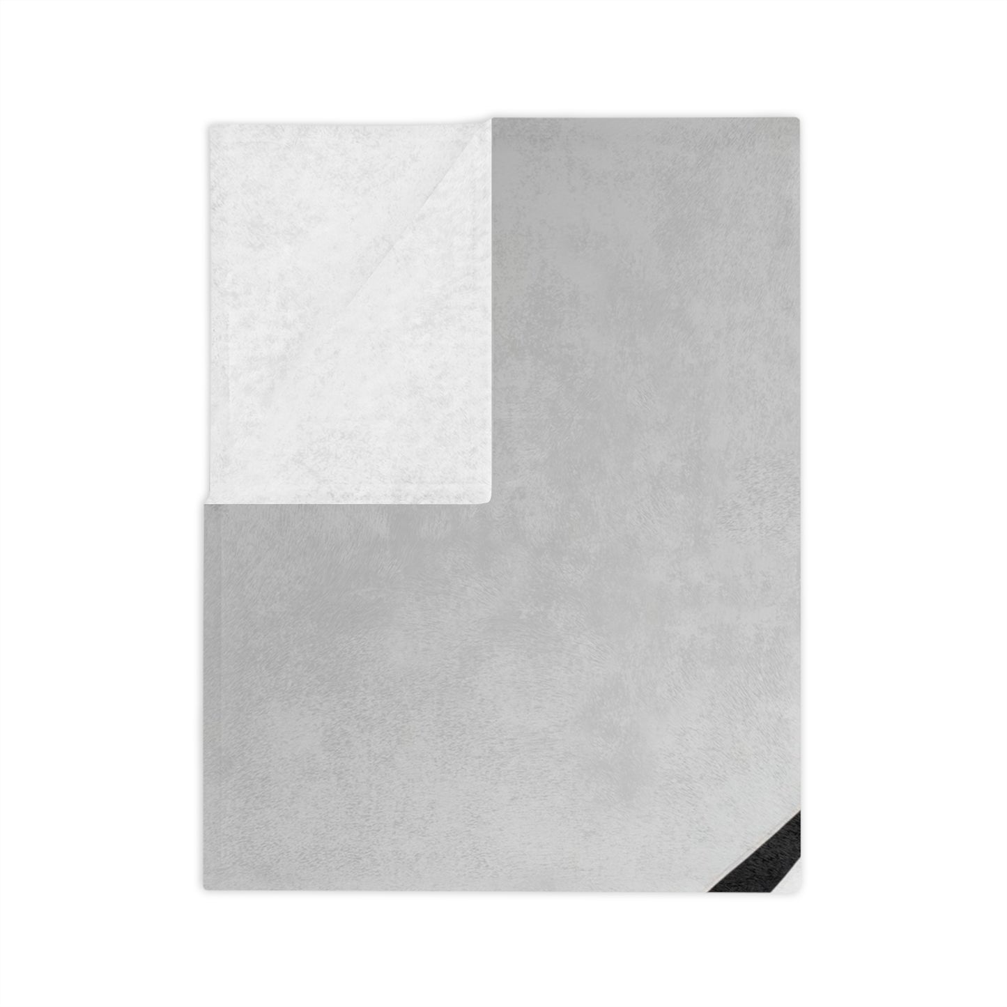 Abstract Black and White Velveteen Blanket