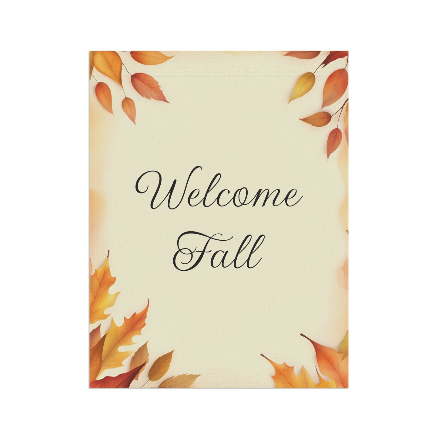 Elegant Autumn Welcome Fall Garden Flag