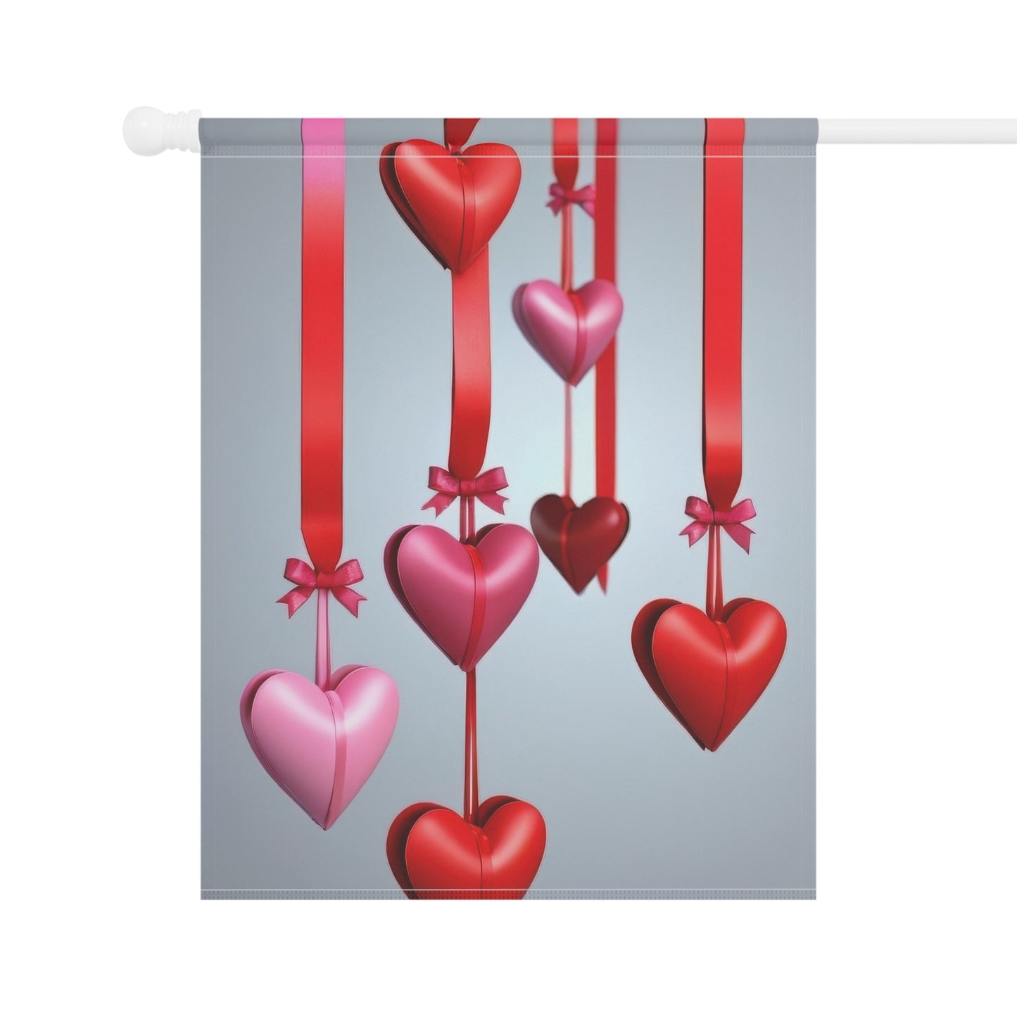 Hanging Hearts Valentine Garden Flag