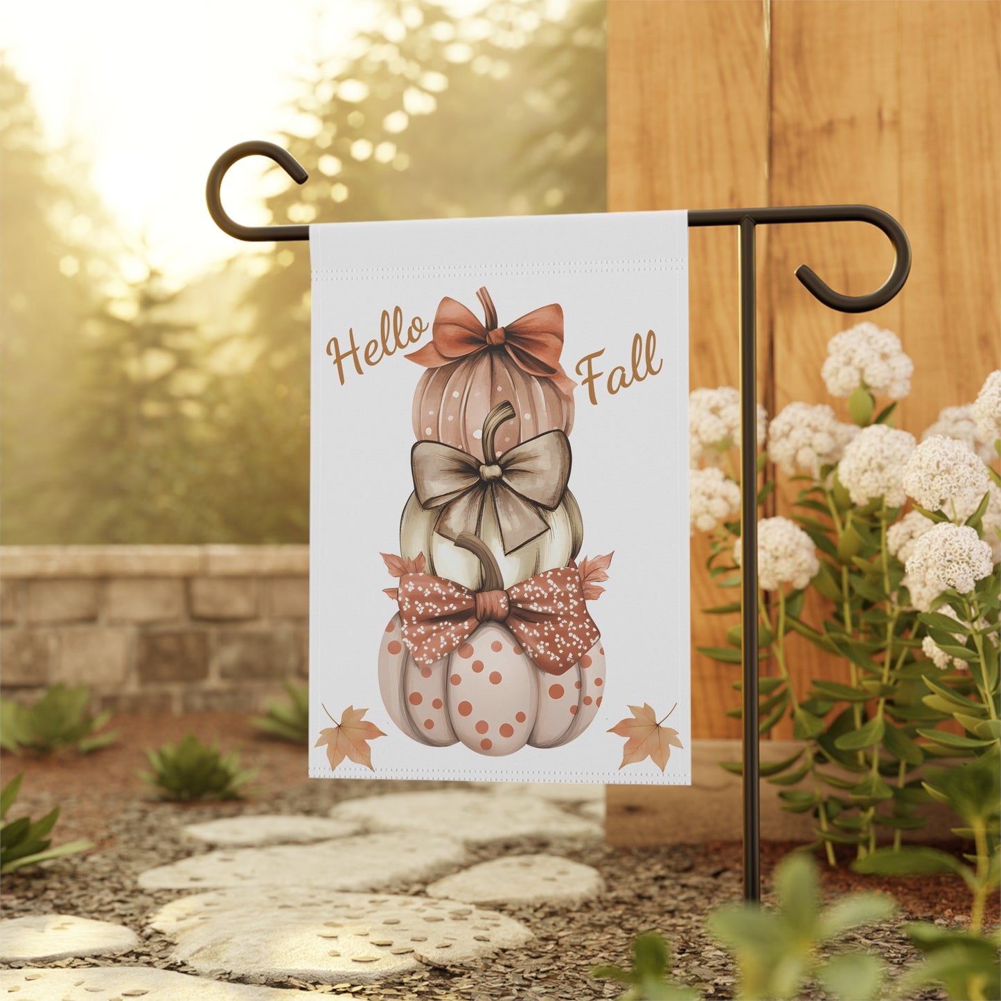 Hello Fall Pumpkin Flag