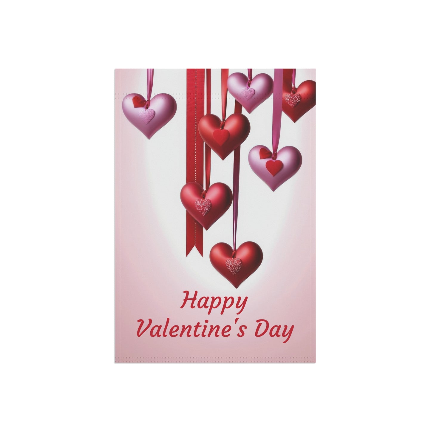 Hanging Hearts Valentine Garden Flag