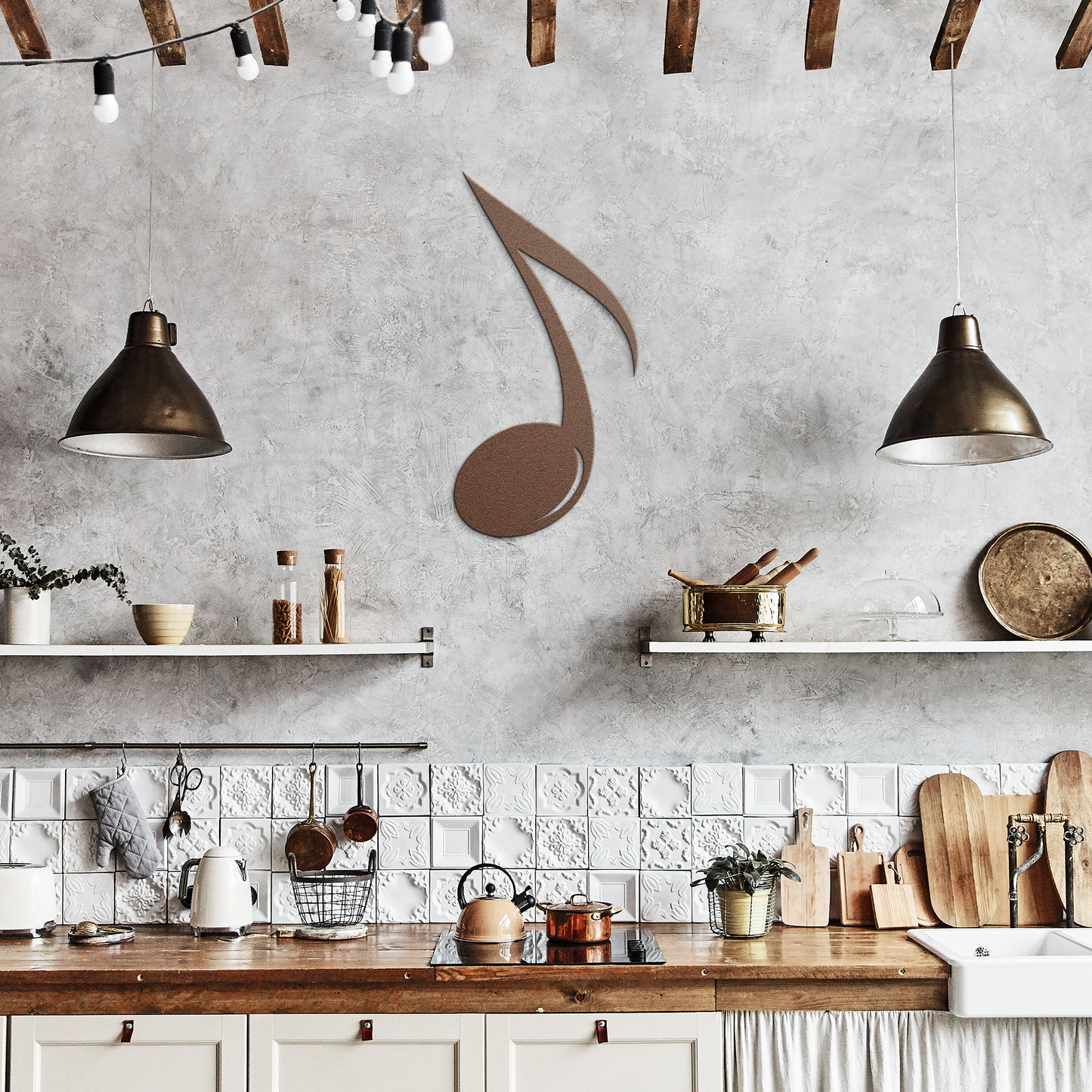 Metal_music_note_wall_art_for_indoor_or__Copper_Rustic_Kitchen_Mockup.png