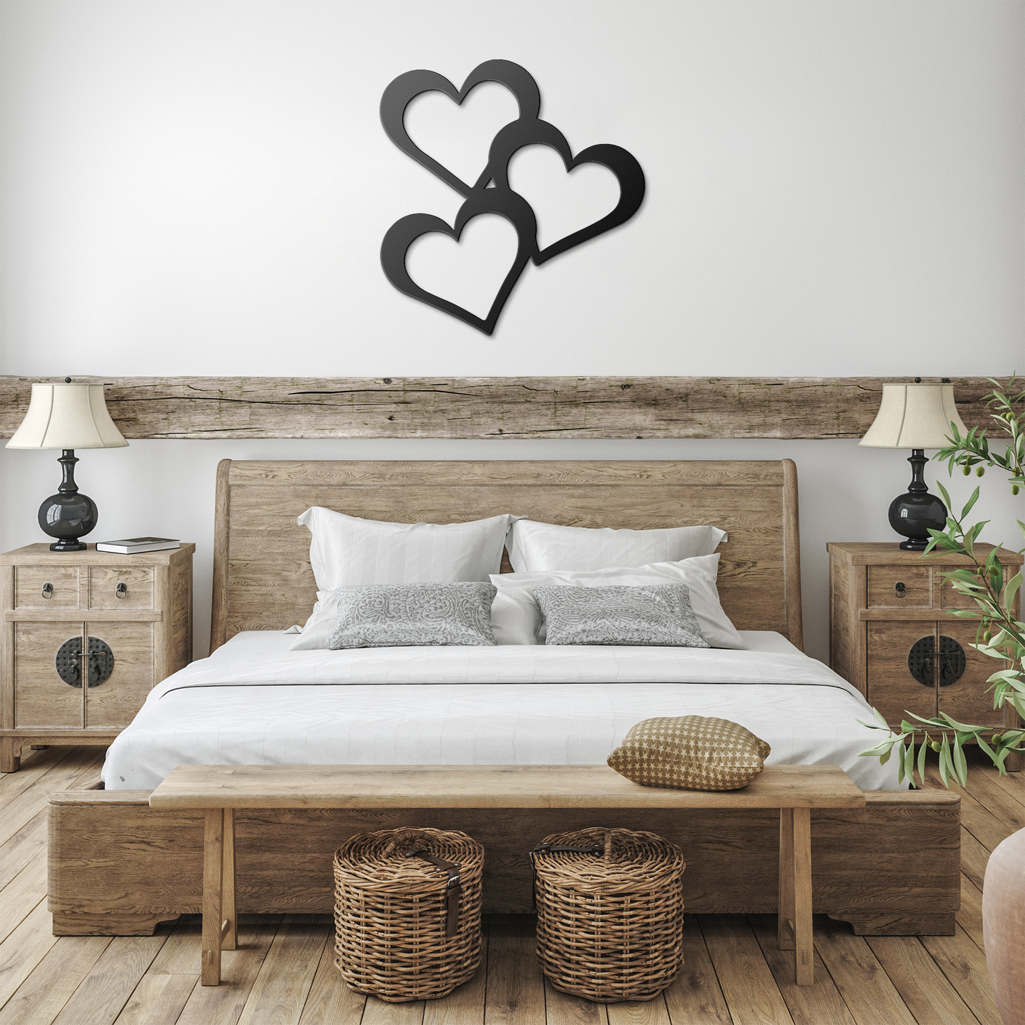 Triple_metal_heart_wall_art_for_indoor_o_Black_Farmhouse_Bedroom_Mockup.png