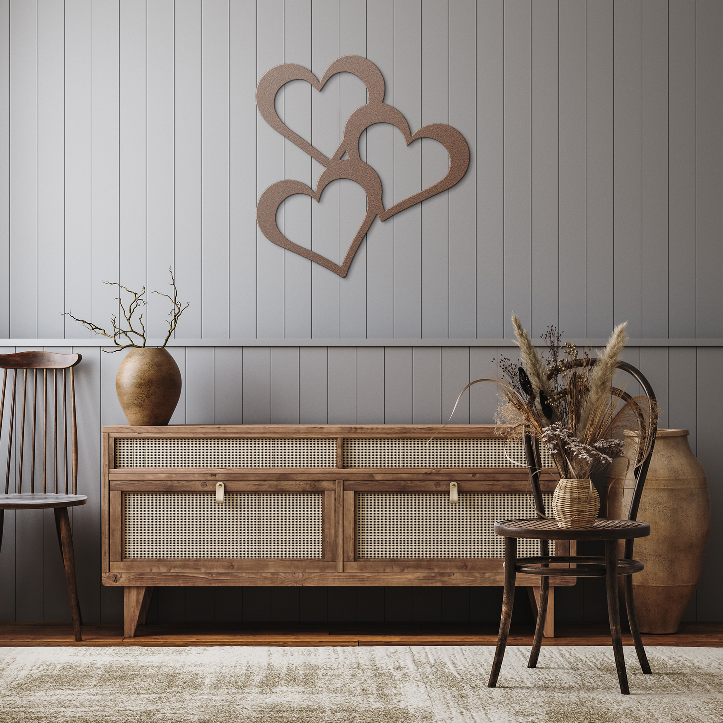 Triple_metal_heart_wall_art_for_indoor_o_Copper_Rustic_Hallway_Mockup.png