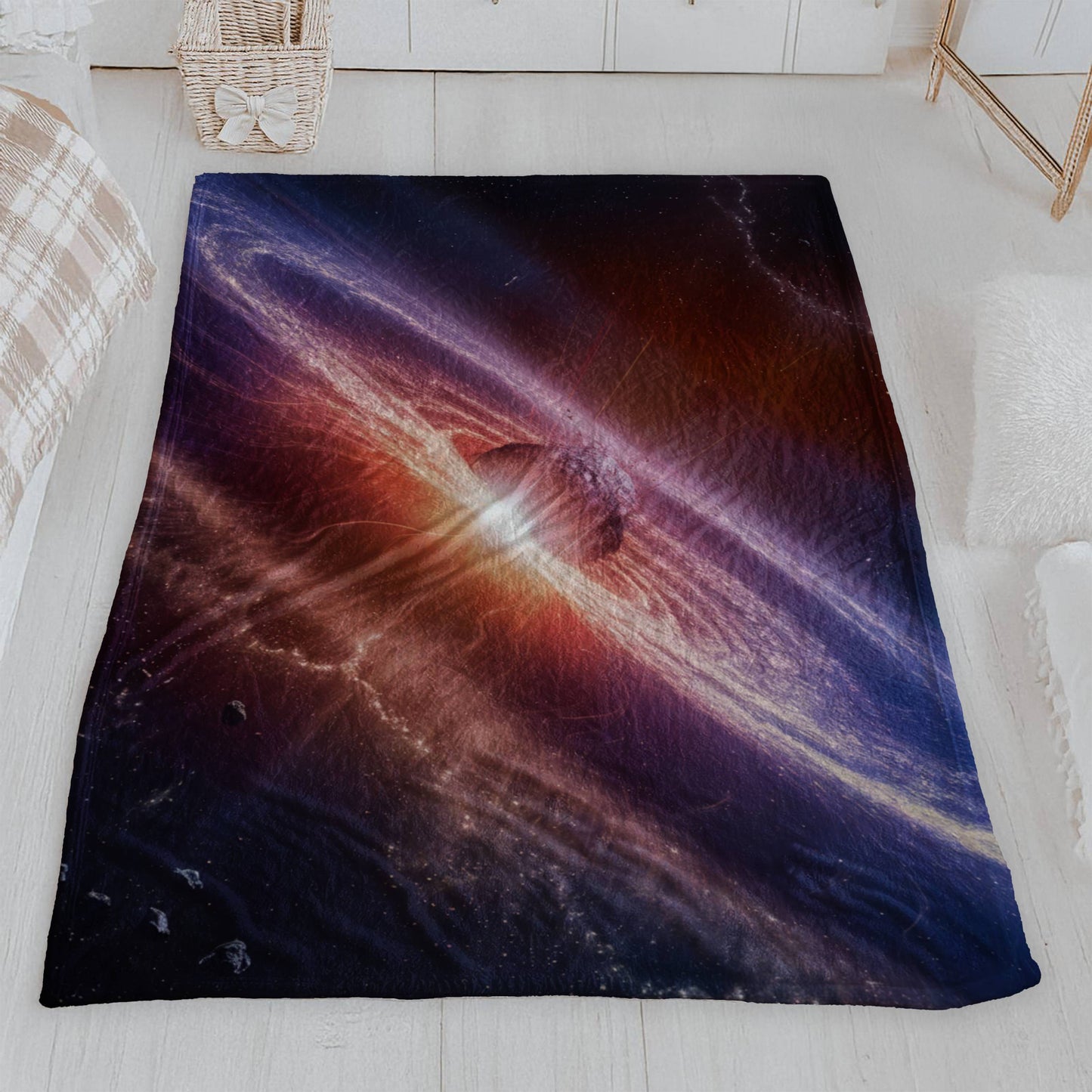 Stellar Collision Velveteen Throw