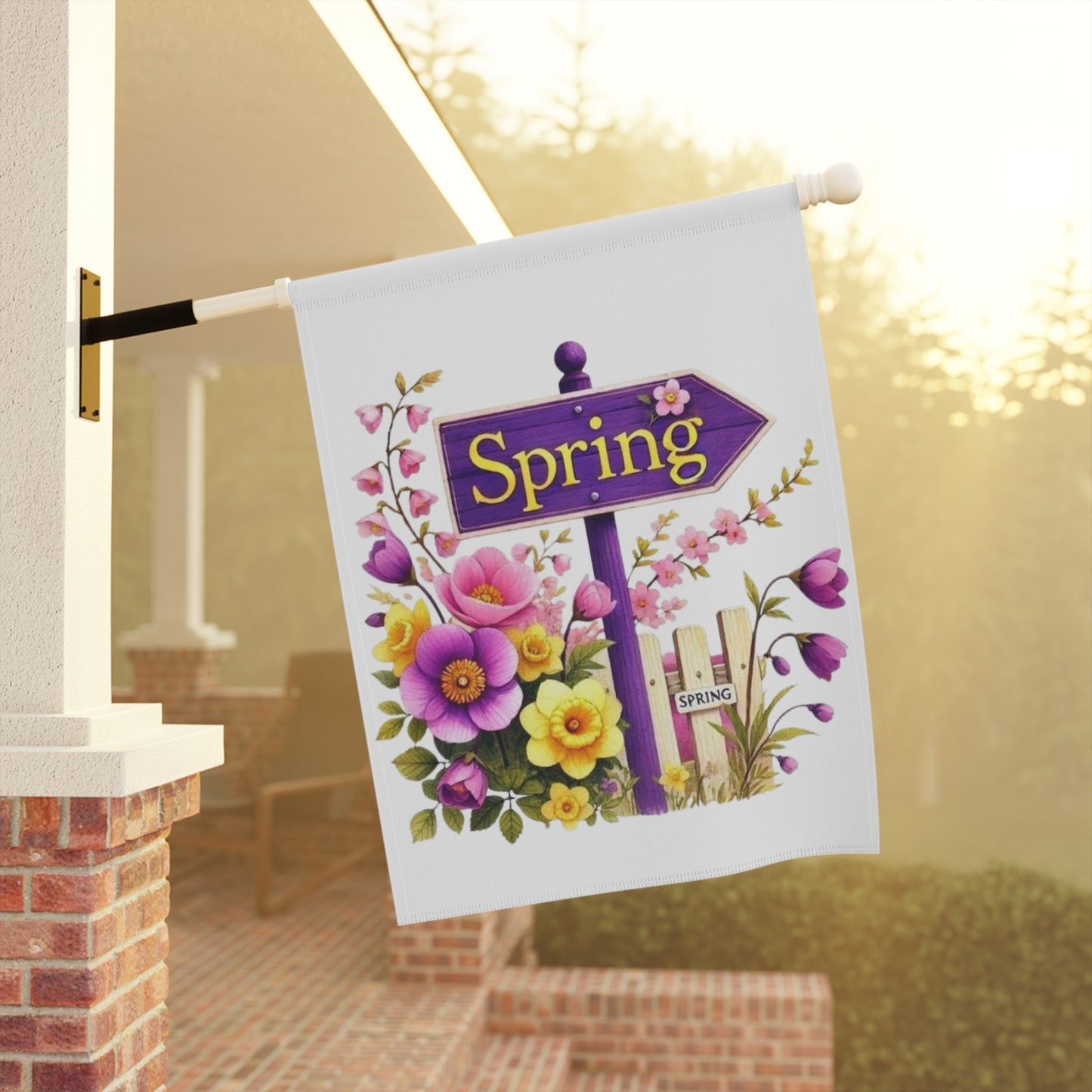 Spring Floral Garden Flag