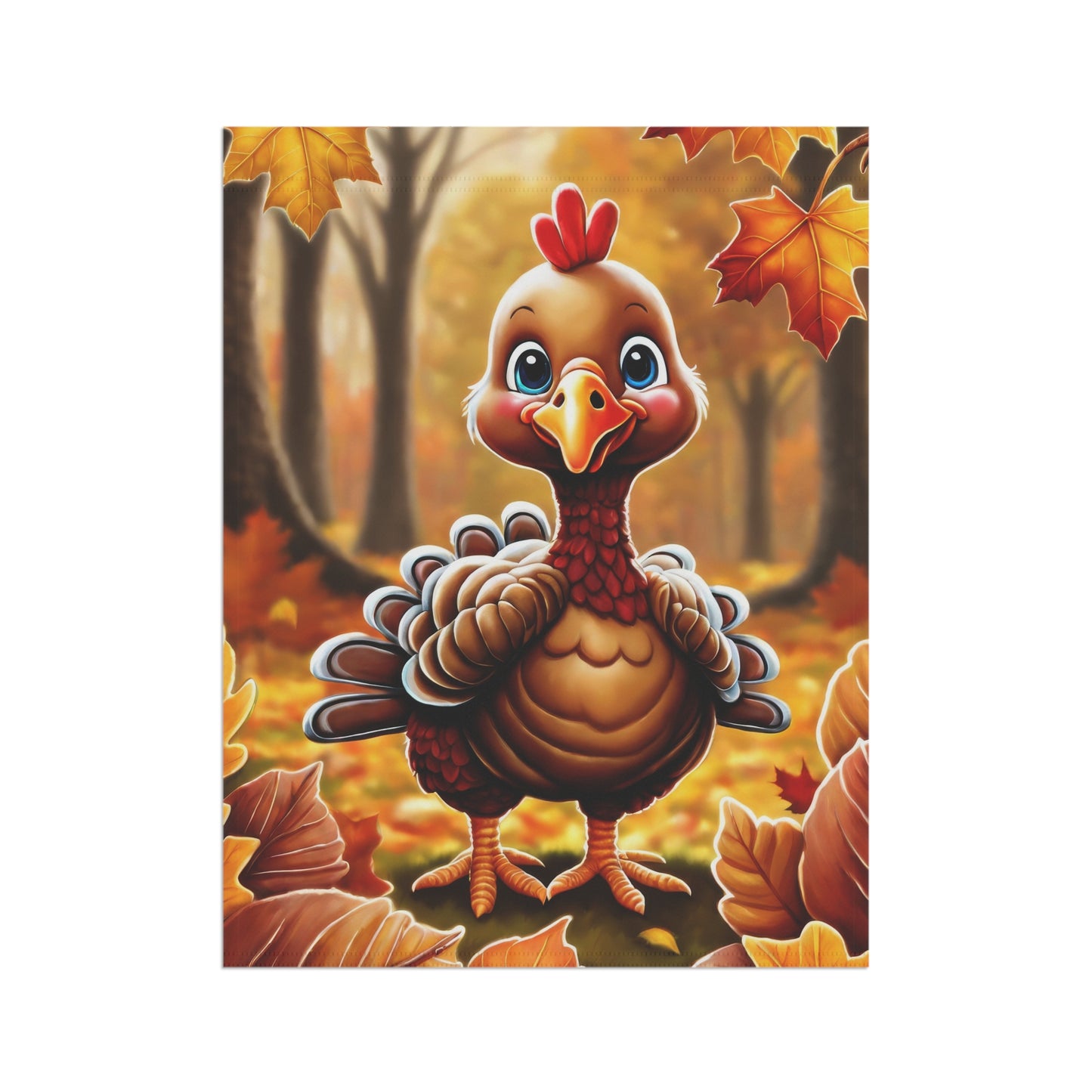 Fall Turkey Garden Flag