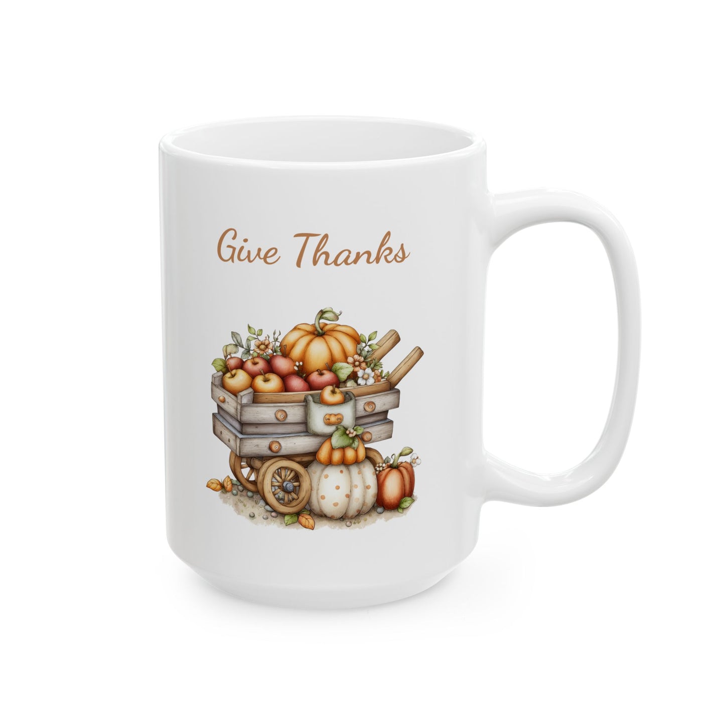 Give Thanks Ceramic Coffee Mug