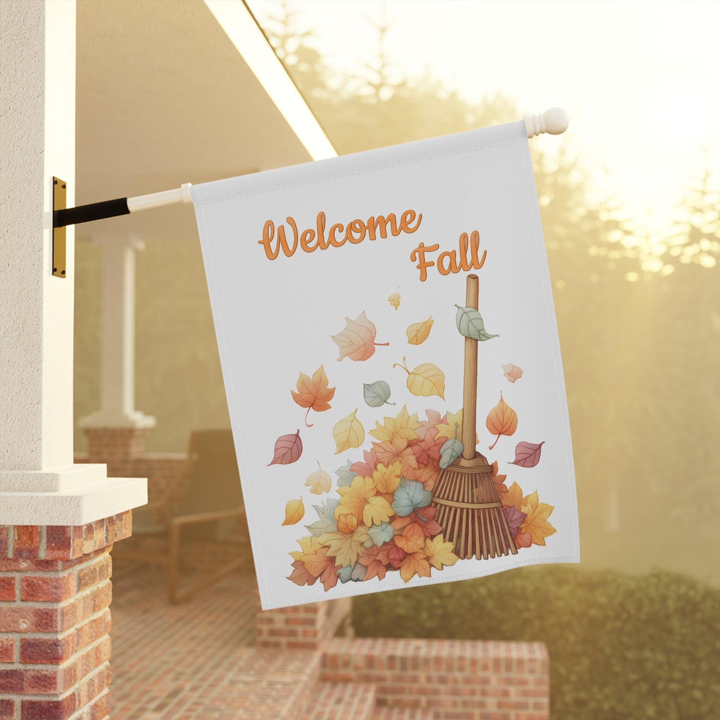 Cute Welcome Fall Garden Flag