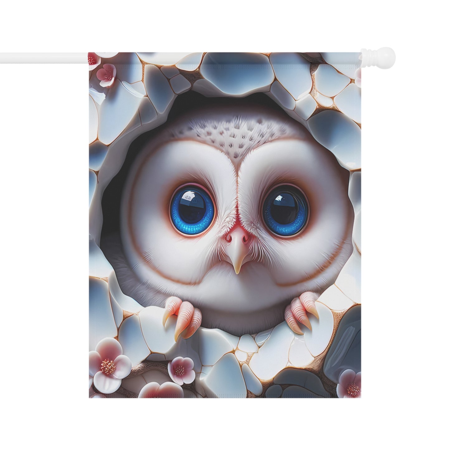 Adorable Baby Owl Garden Flag