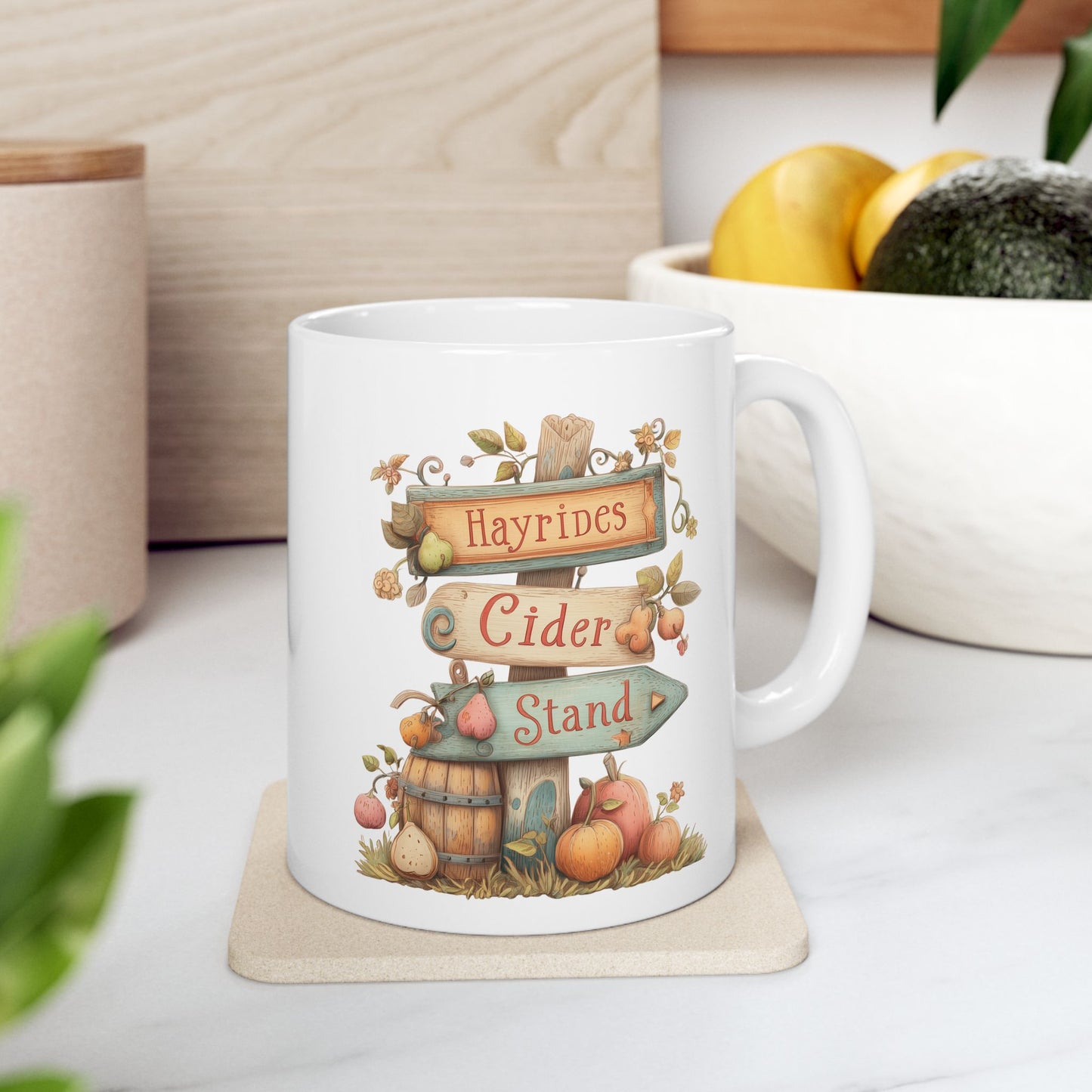 Whimsical Farmhouse Autumn Coffee Mug