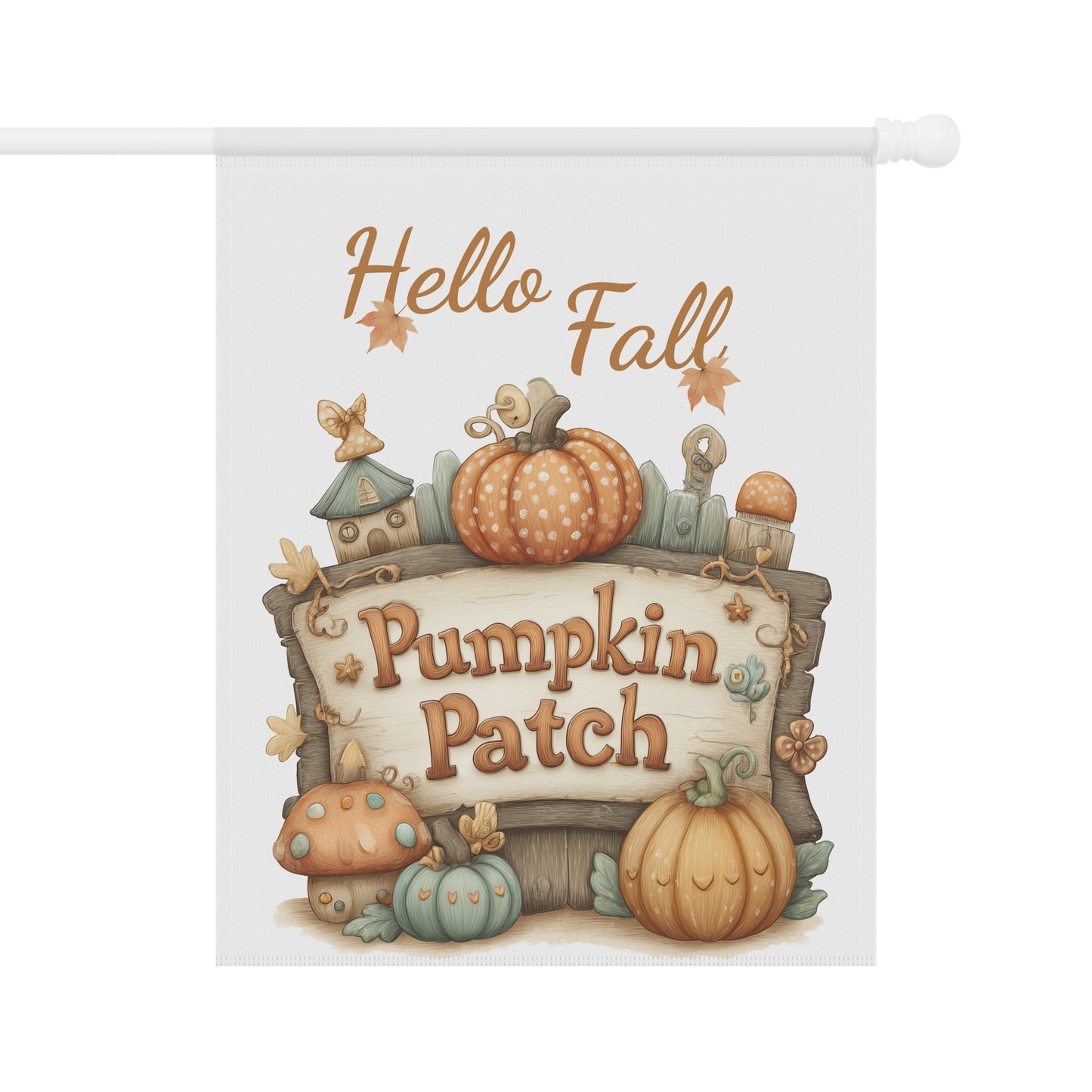 Enchanted Pumpkin Patch Garden Flag