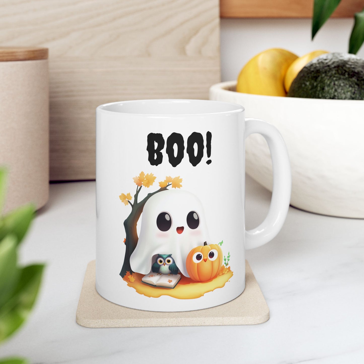 Cute Boo Ghost Halloween Coffee Mug