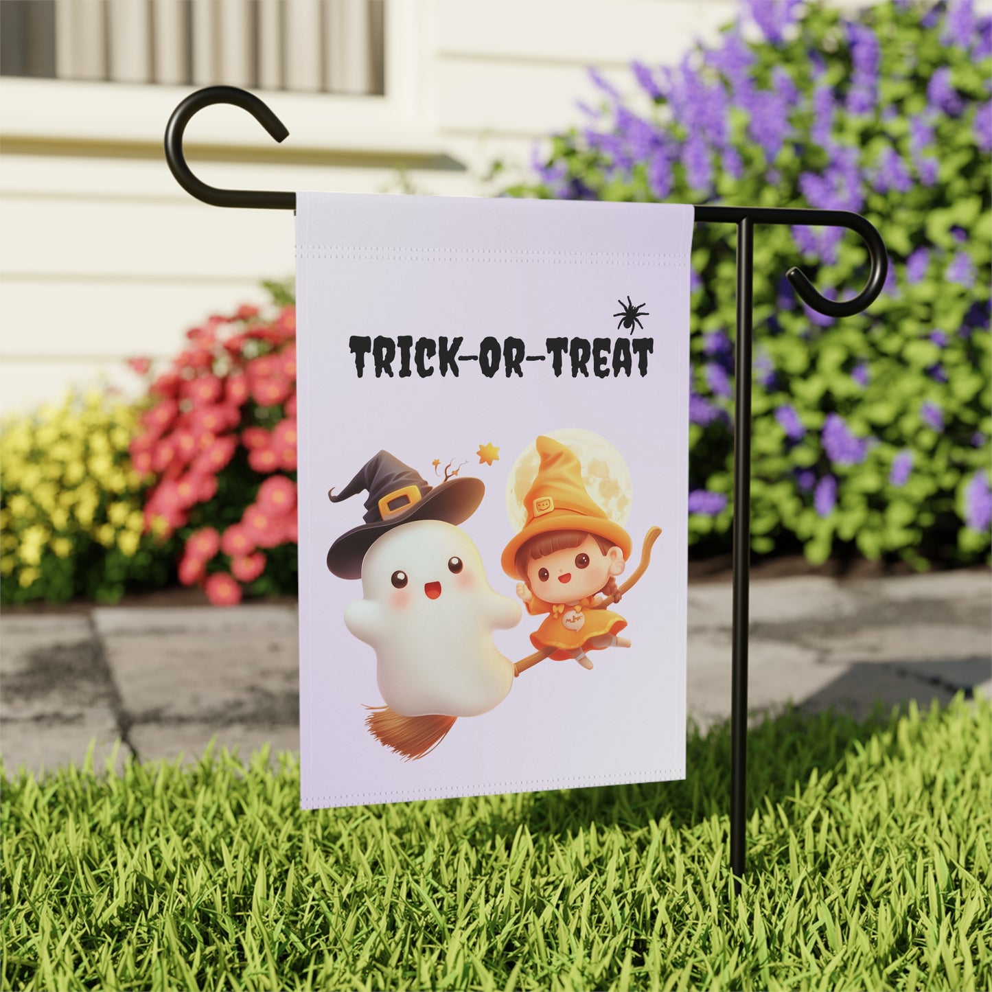 Little Witch Garden Flag