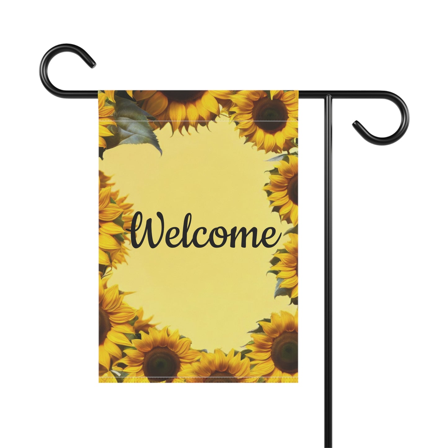 Welcome Garden Flag with Sunflowers