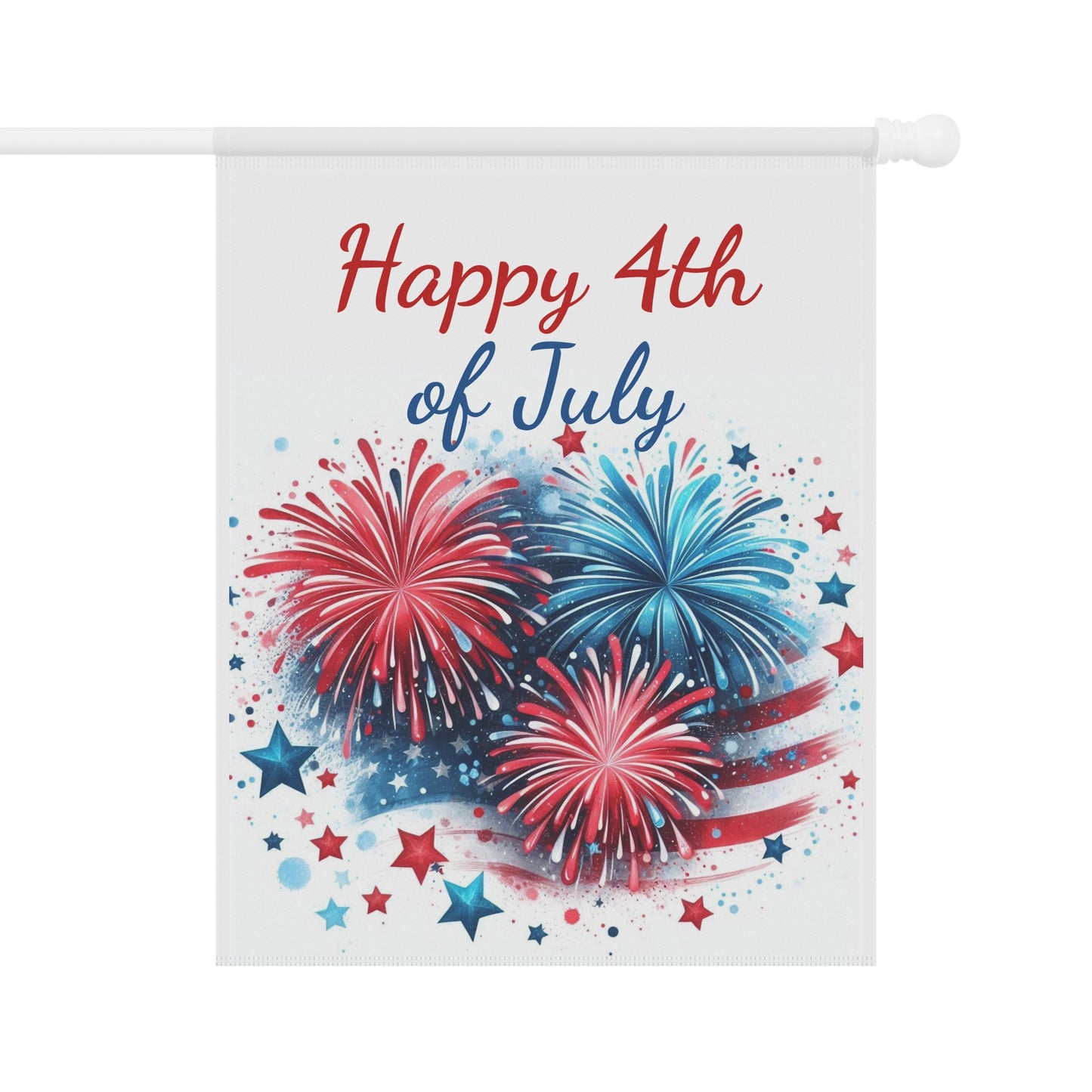 Happy 4th of July Patriotic Garden Flag