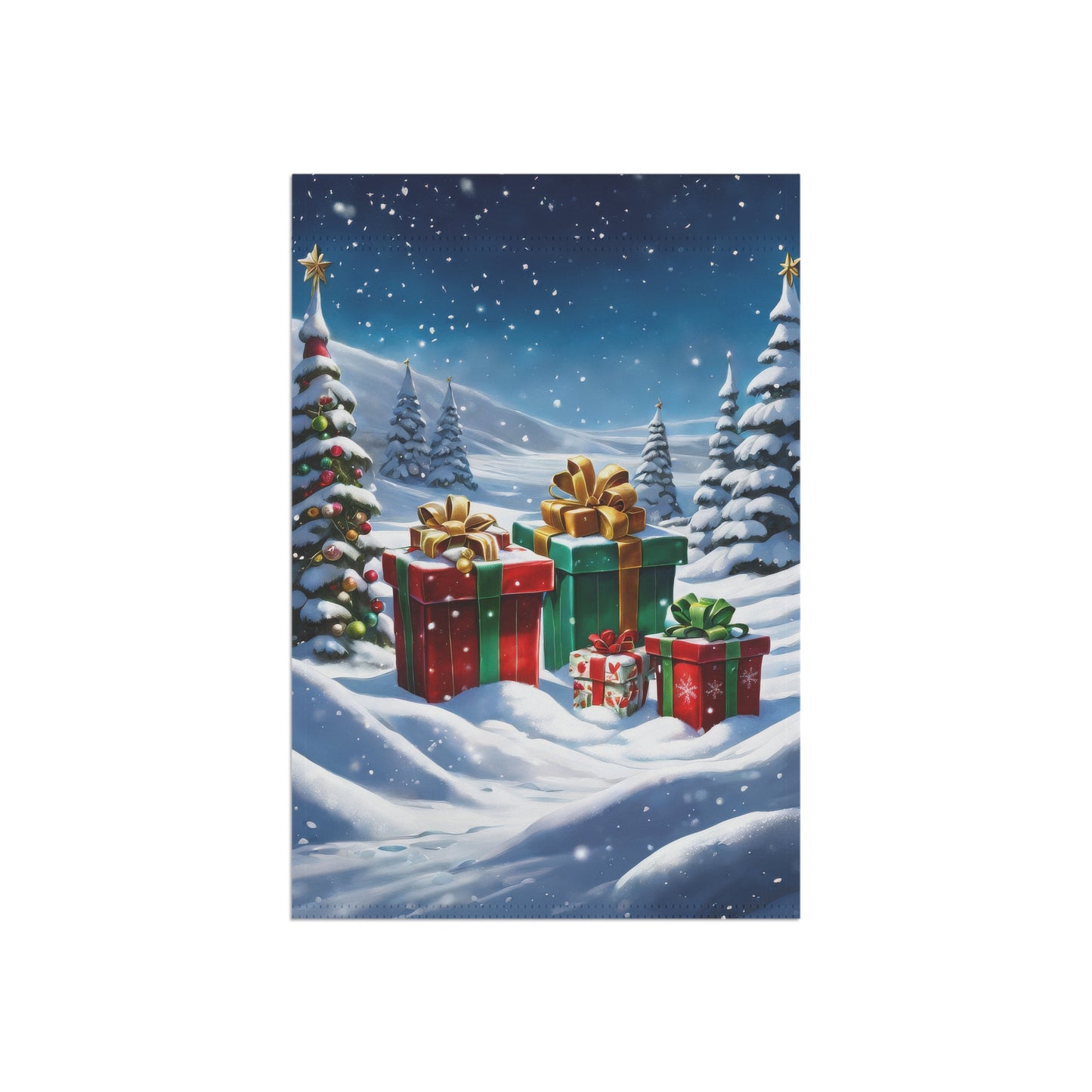 Christmas Presents Holiday Garden Flag/ House Banner