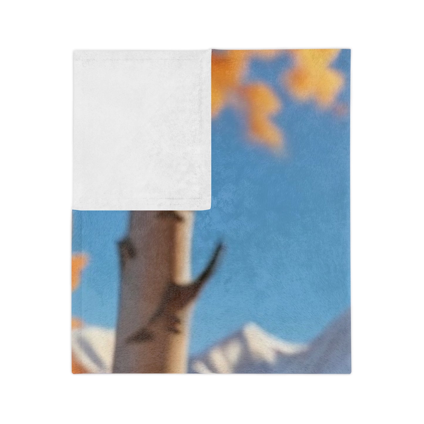 Autumn Mountain Velveteen Blanket