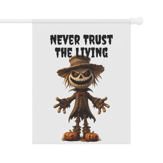 Creepy Zombie Scarecrow Garden Flag