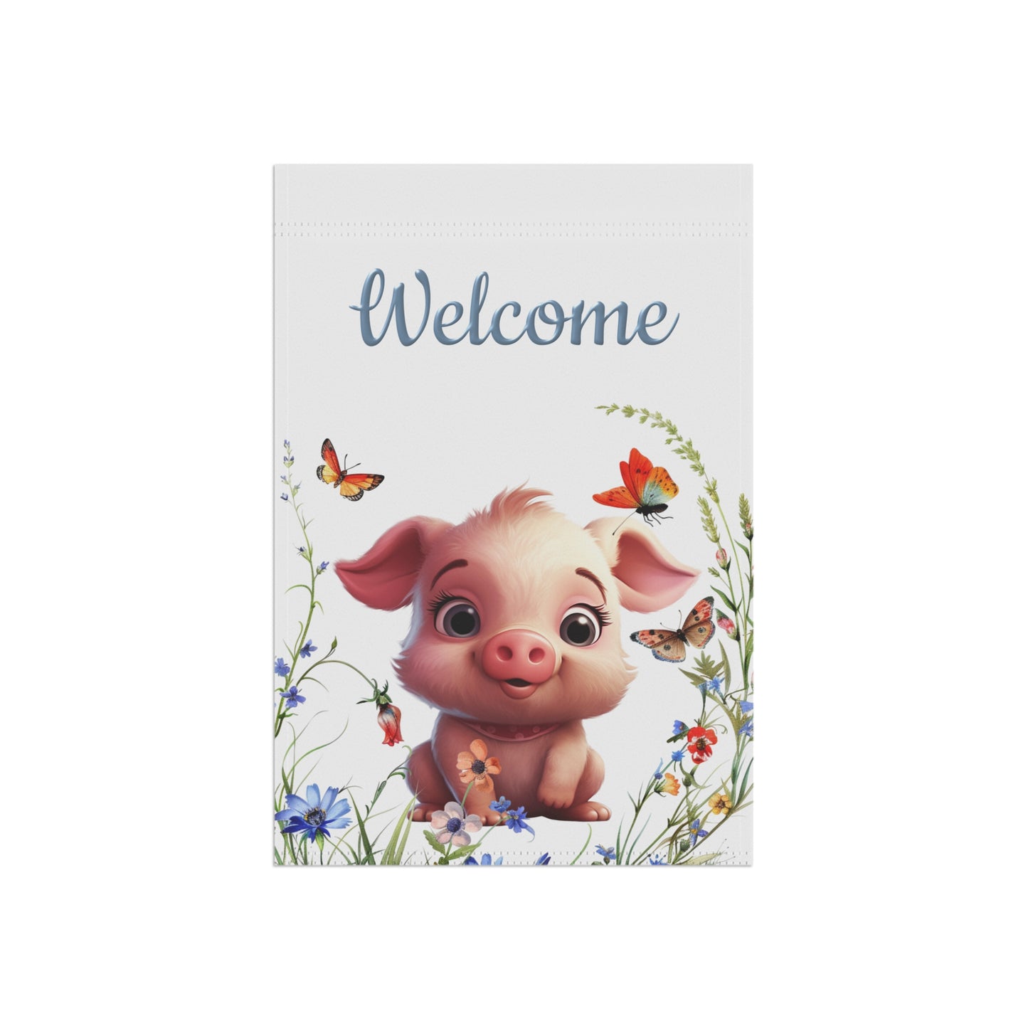 Sweet Little Pig Garden Flag