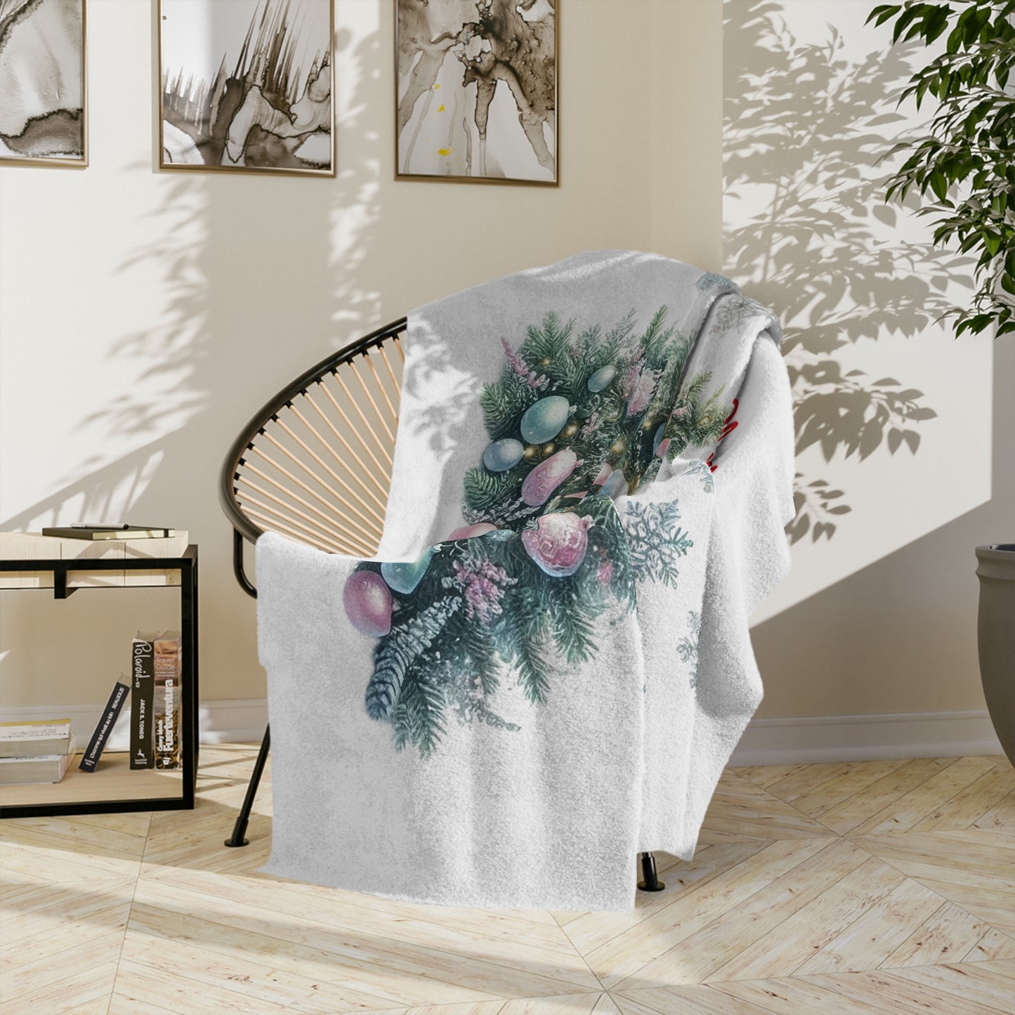 Elegant Holiday Decor Throw
