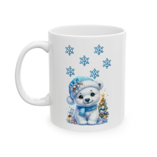 Cute Polar Bear Christmas Coffee Mug