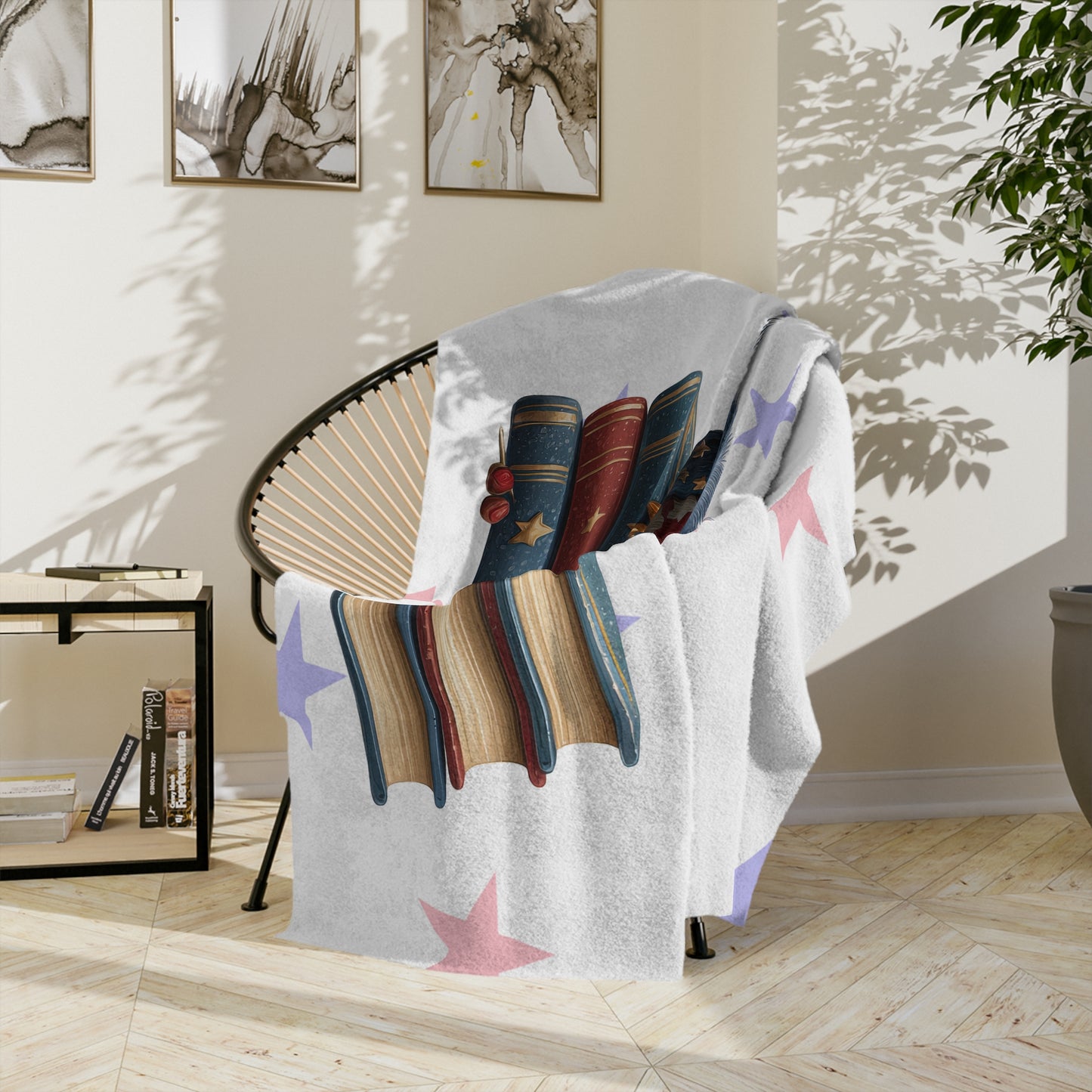 Patriotic Owl Plush Blanket