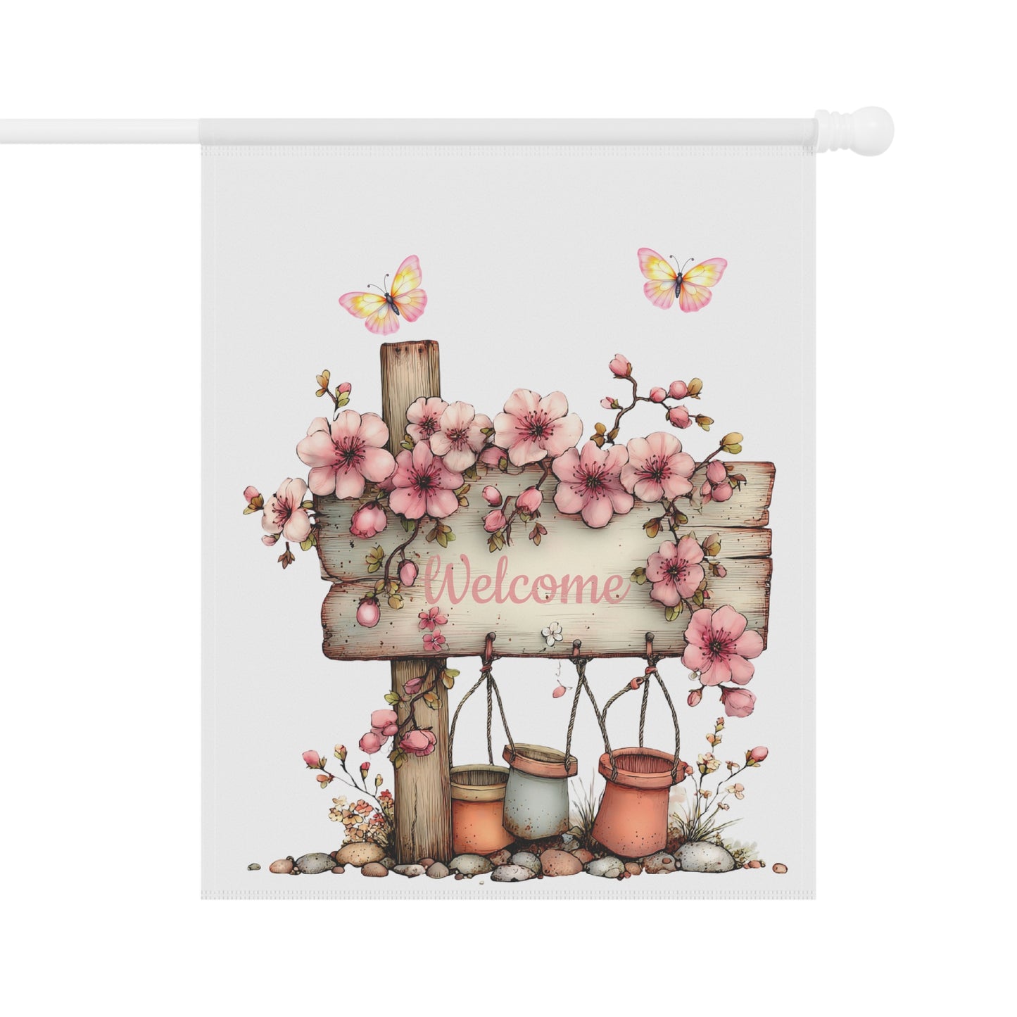 Rustic Blossom Sign Flag
