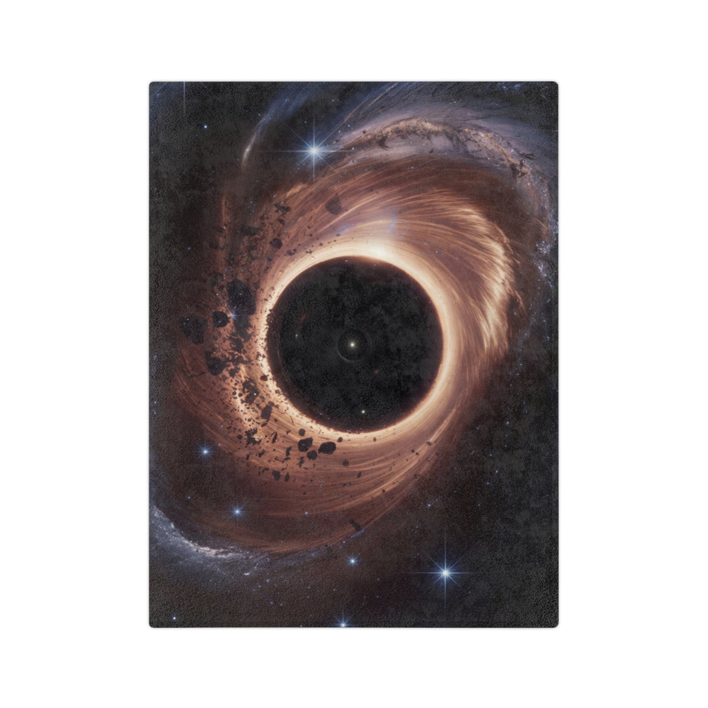 velveteen blanket, plush blanket, black hole blanket, space decor, cosmic throw, black hole, lightweight throw, soft blanket, cozy blanket, astronomy gift, unique blanket, celestial, home decor, deep space, interstellar, stars, universe, astronomy, galaxy print, soft plush, polyester blanket, decorative throw

