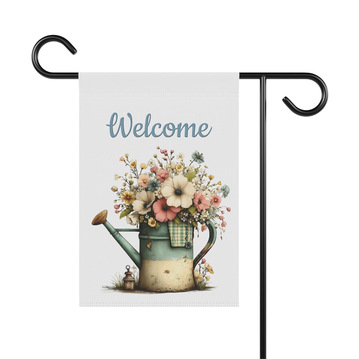 Welcome Floral Garden Flag