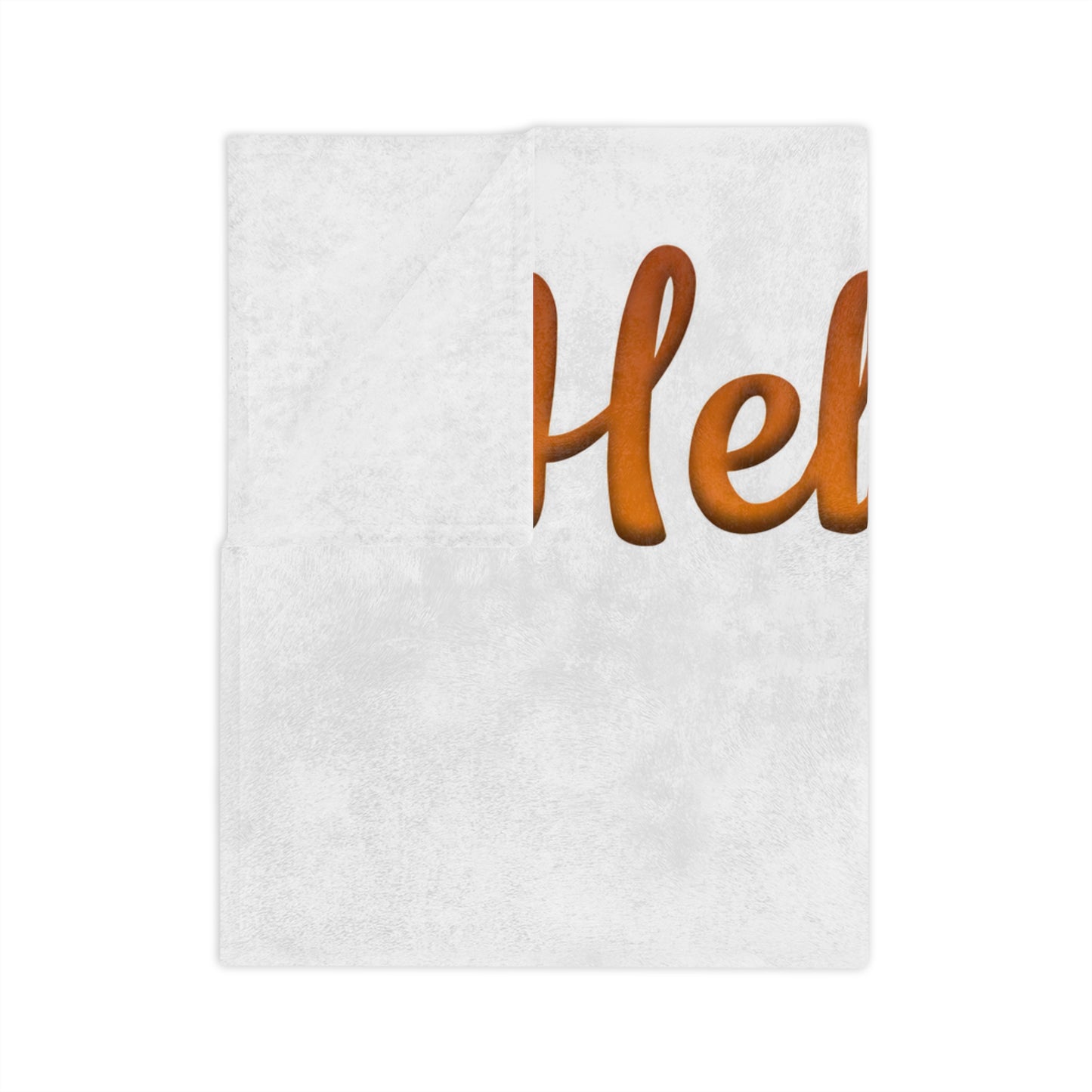 Hello Fall Red Autumn Tree Velveteen Blanket