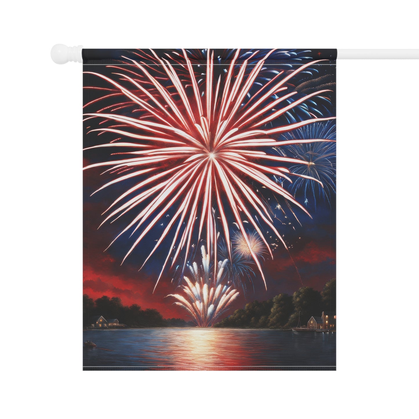 July 4th Fireworks Garden Flag/House Banner