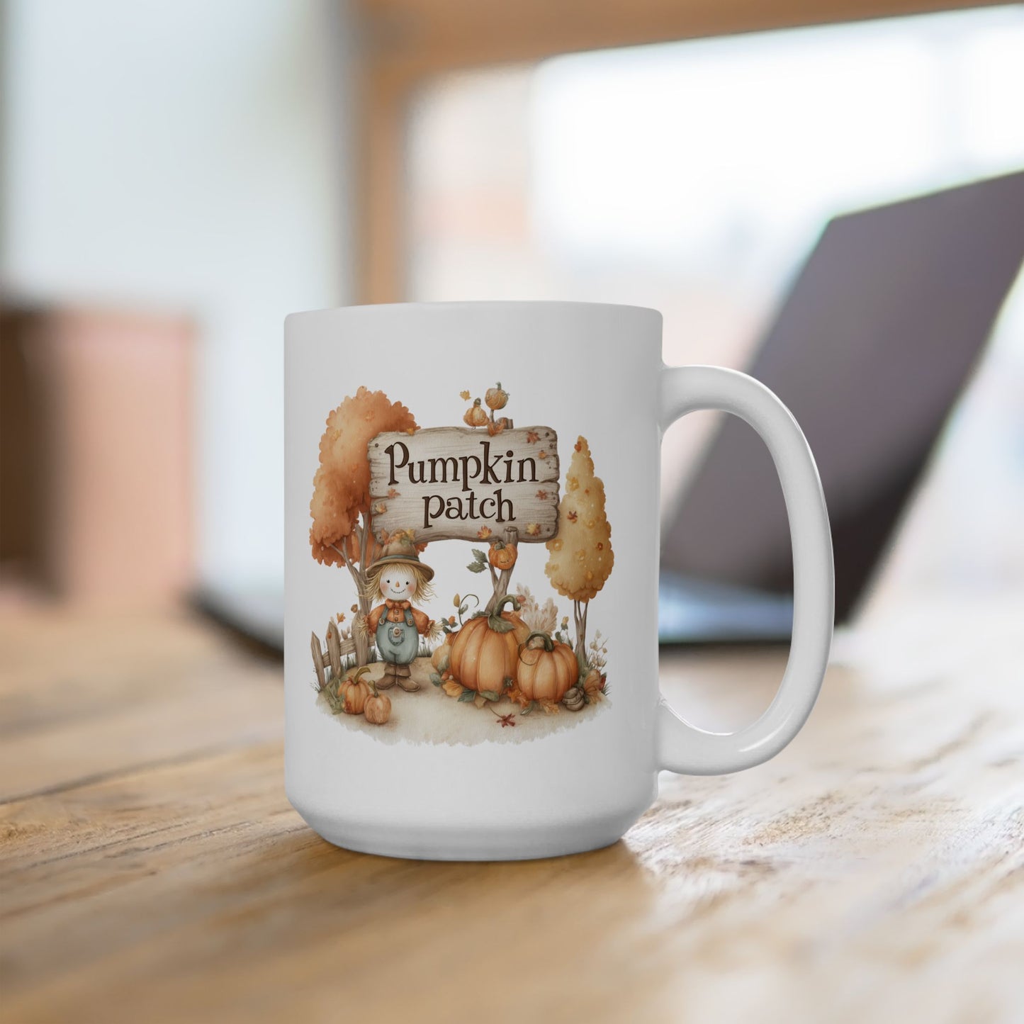 Whimsical Scarecrow Coffee Mug