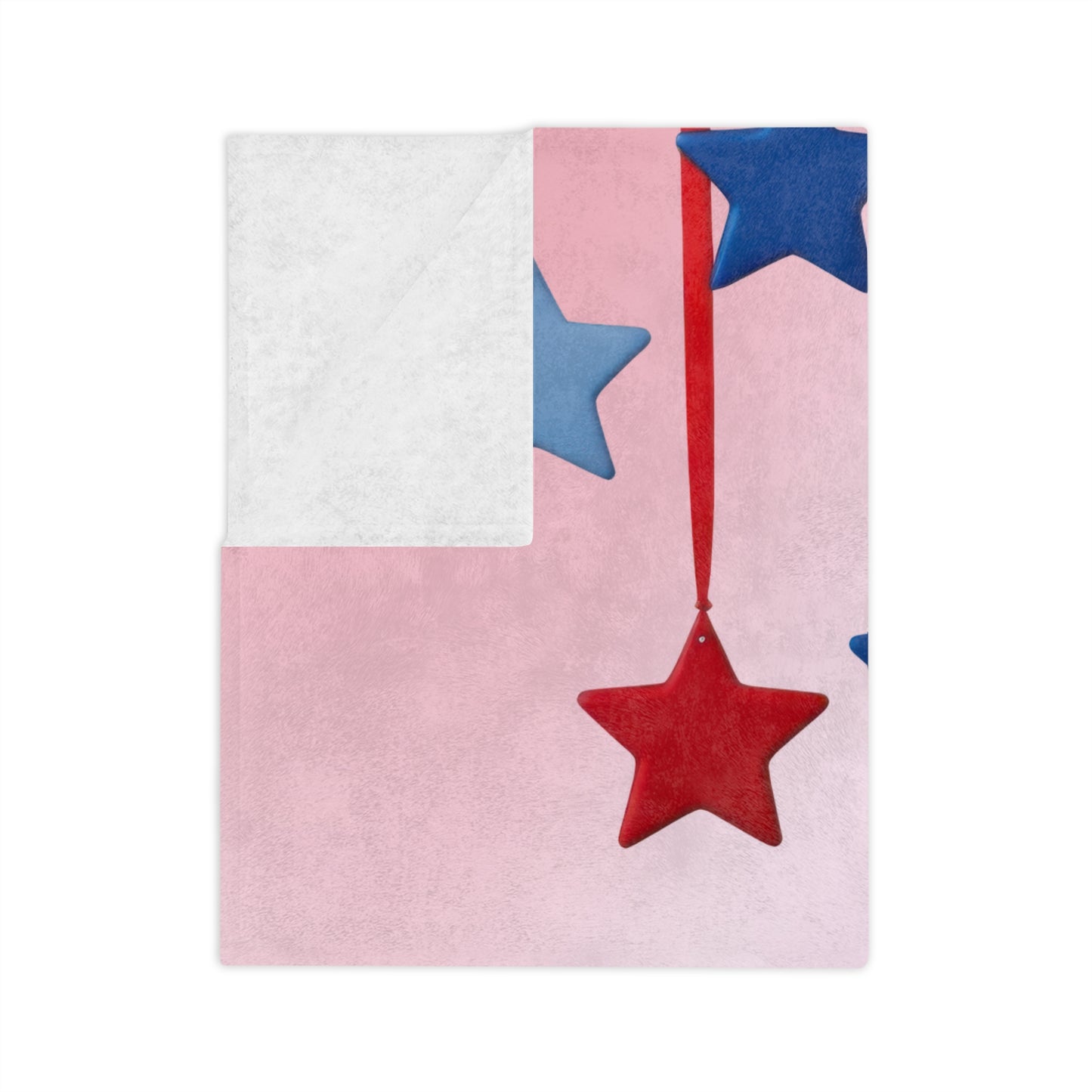 Happy 4th Bulldog Velveteen Plush Blanket