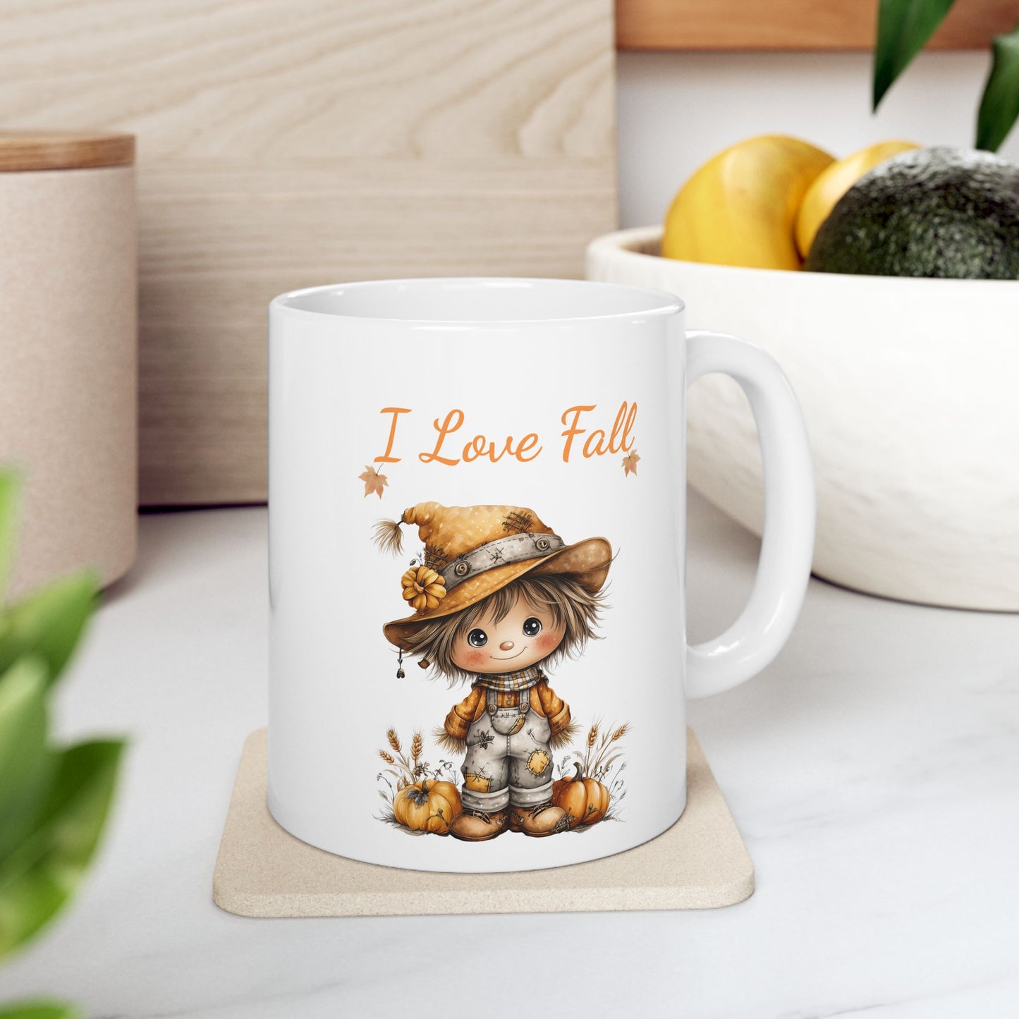 Cute Scarecrow Ceramic Coffee Mug