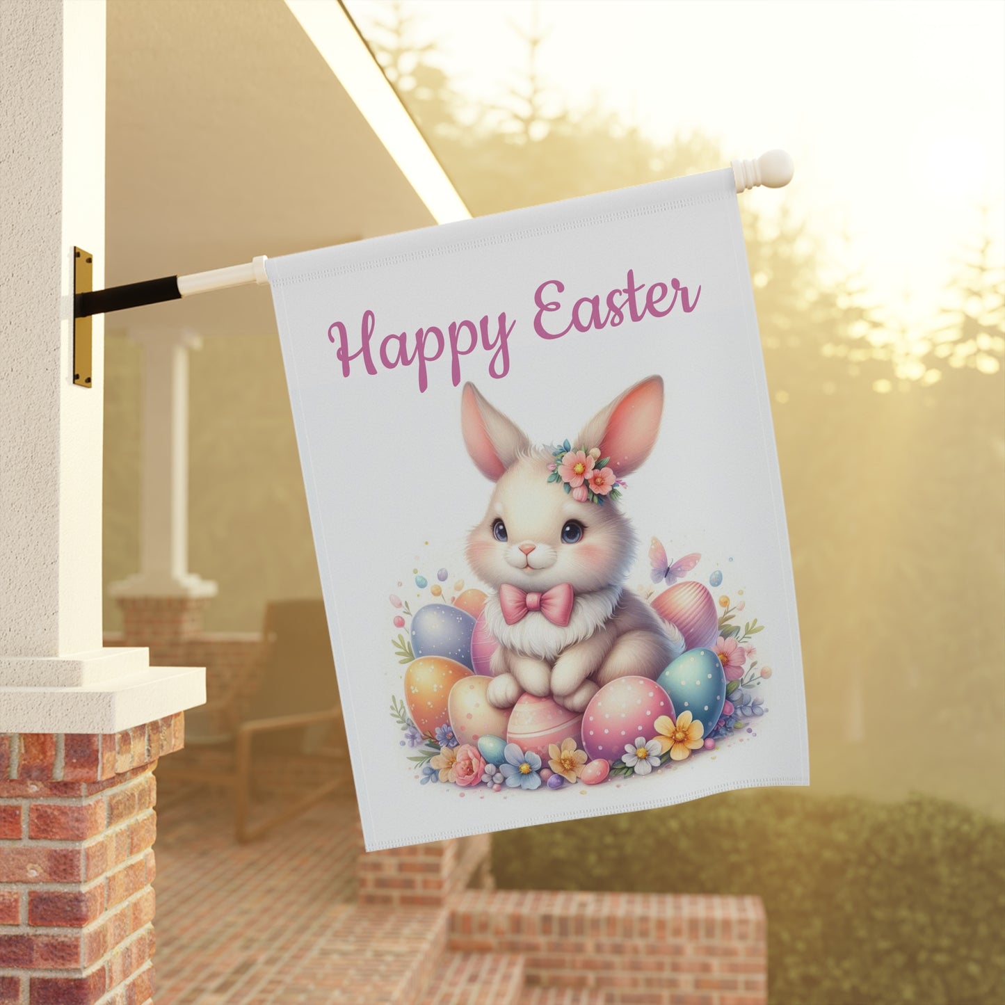Happy Easter Bunny Garden Flag