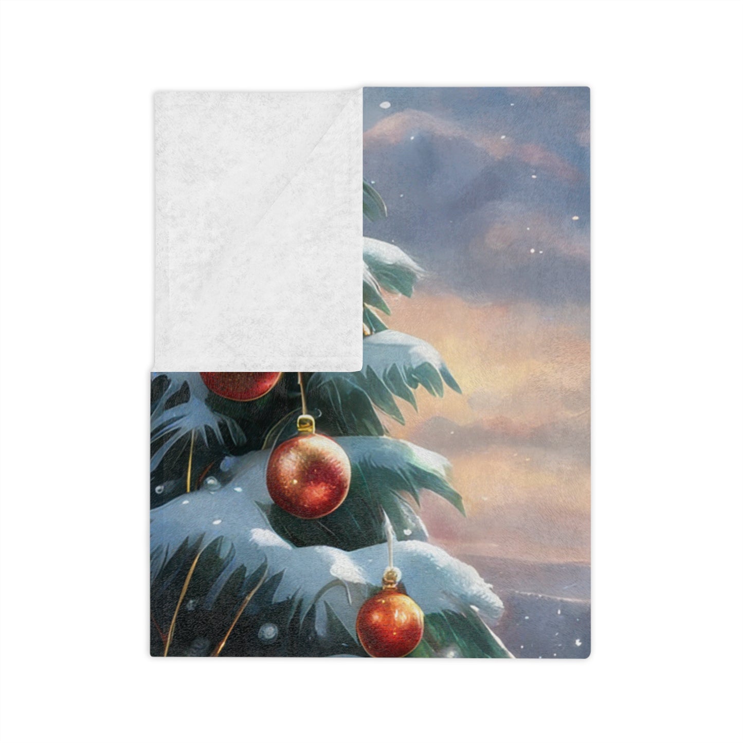 Picturesque Christmas Plush Blanket